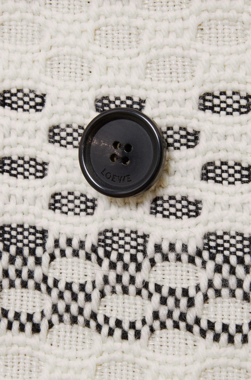 Coat in wool blend jacquard 6