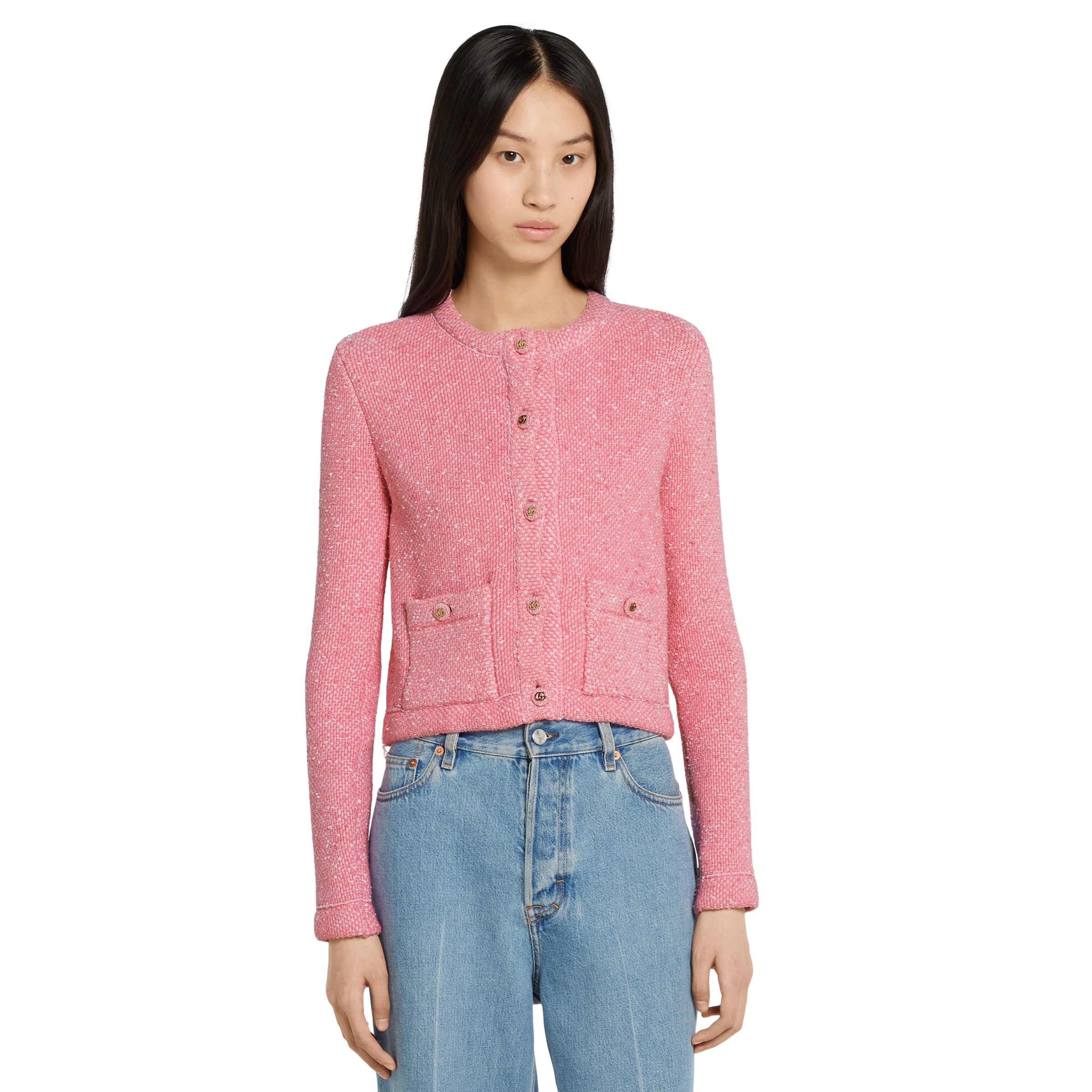 Fine viscose jacquard cardigan - 3