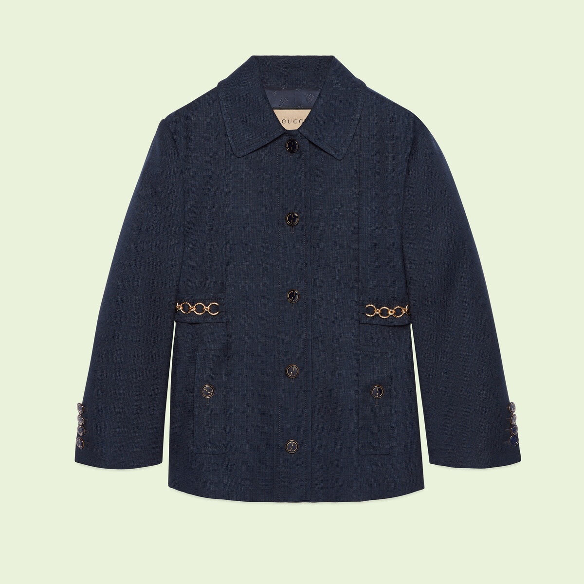 Cellulosic based viscose jacket with chain - 1