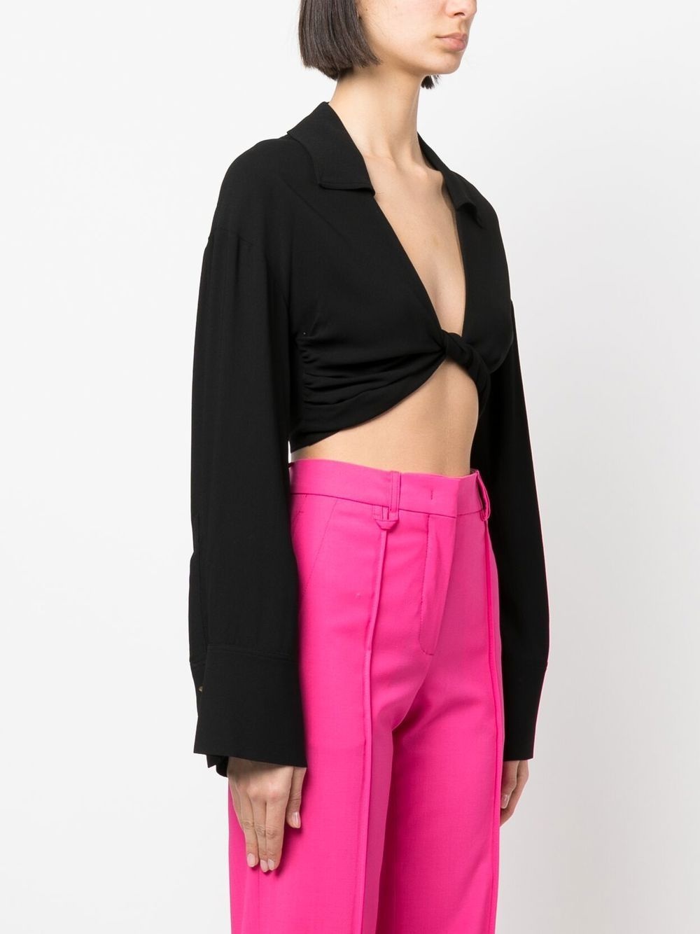 twist-detail cropped top - 3