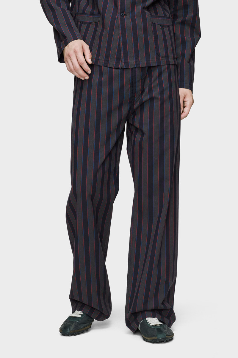 Maison Margiela Striped pyjama cotton trousers outlook