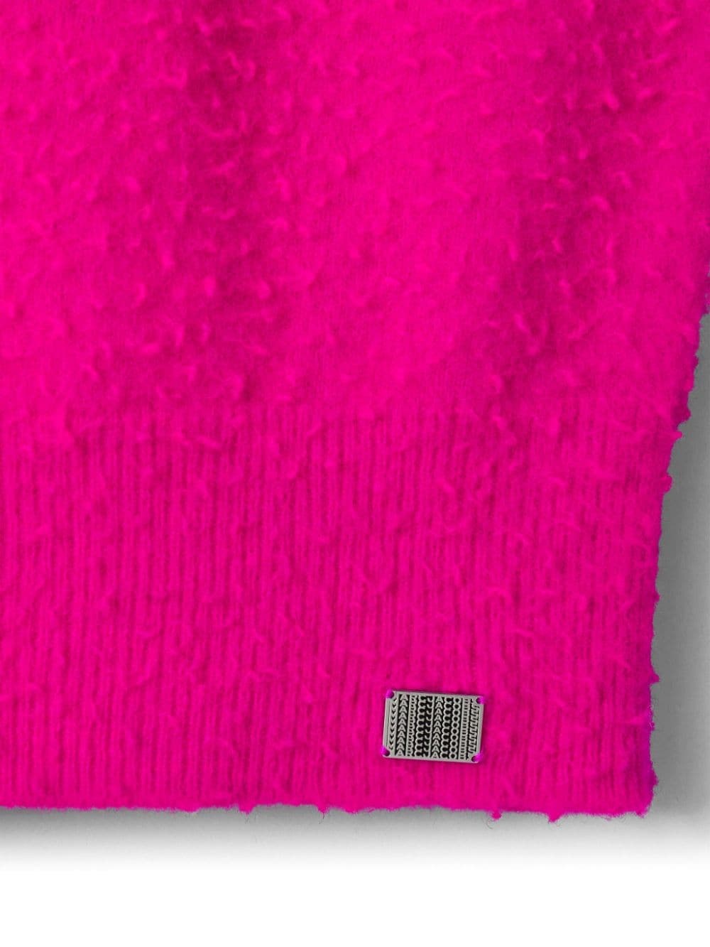 logo-plaque wool vest - 5
