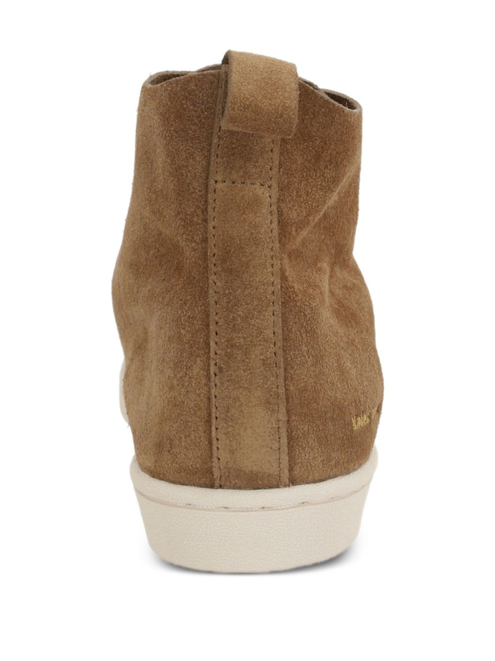 perforated suede shell-toe trainers - 3