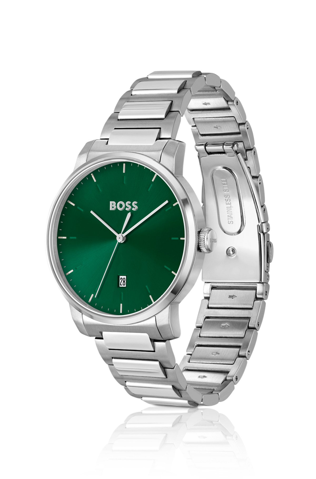H-LINK-BRACELET WATCH WITH GREEN DIAL - 2