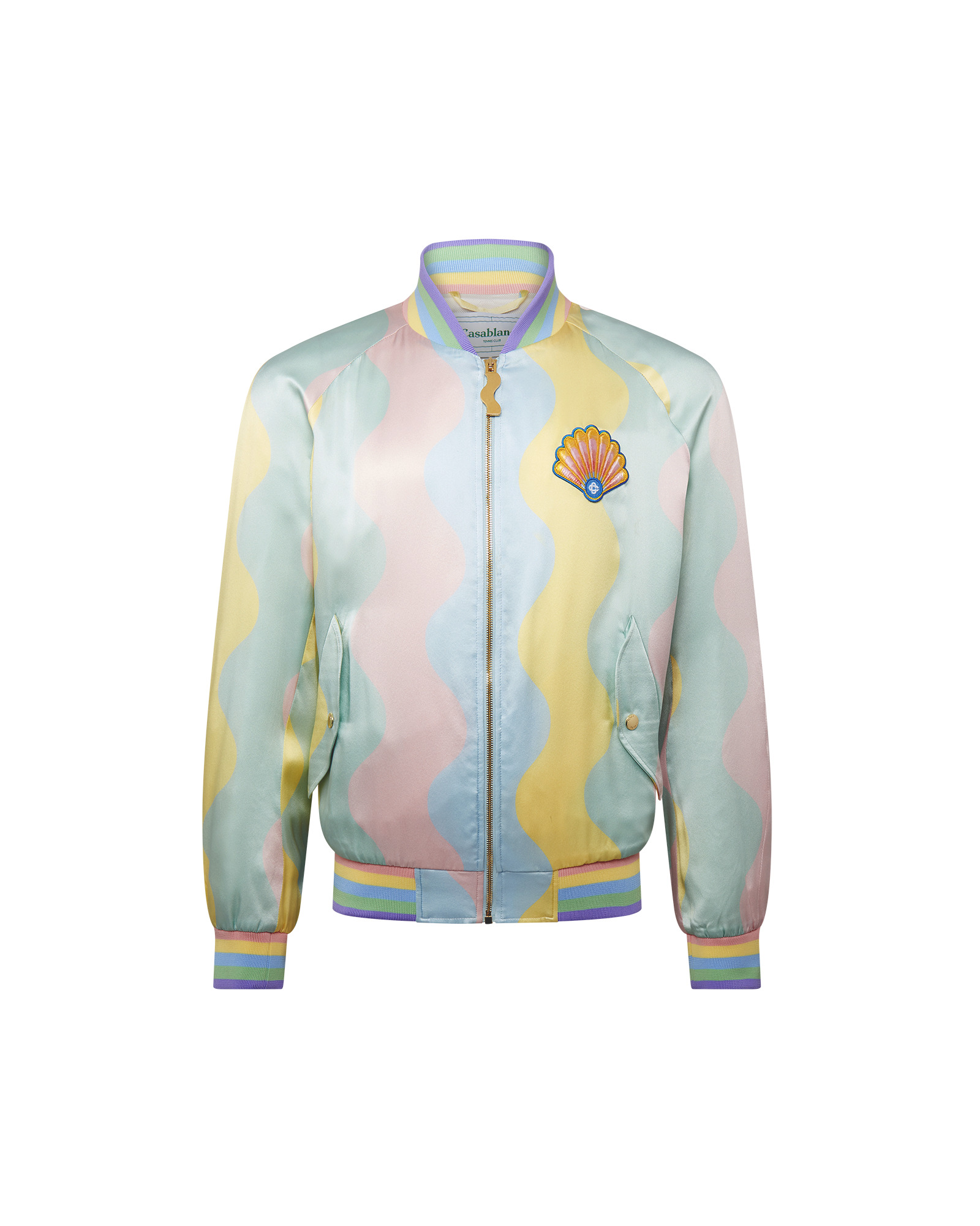 Rainbow Casa Shell Satin Bomber - 1