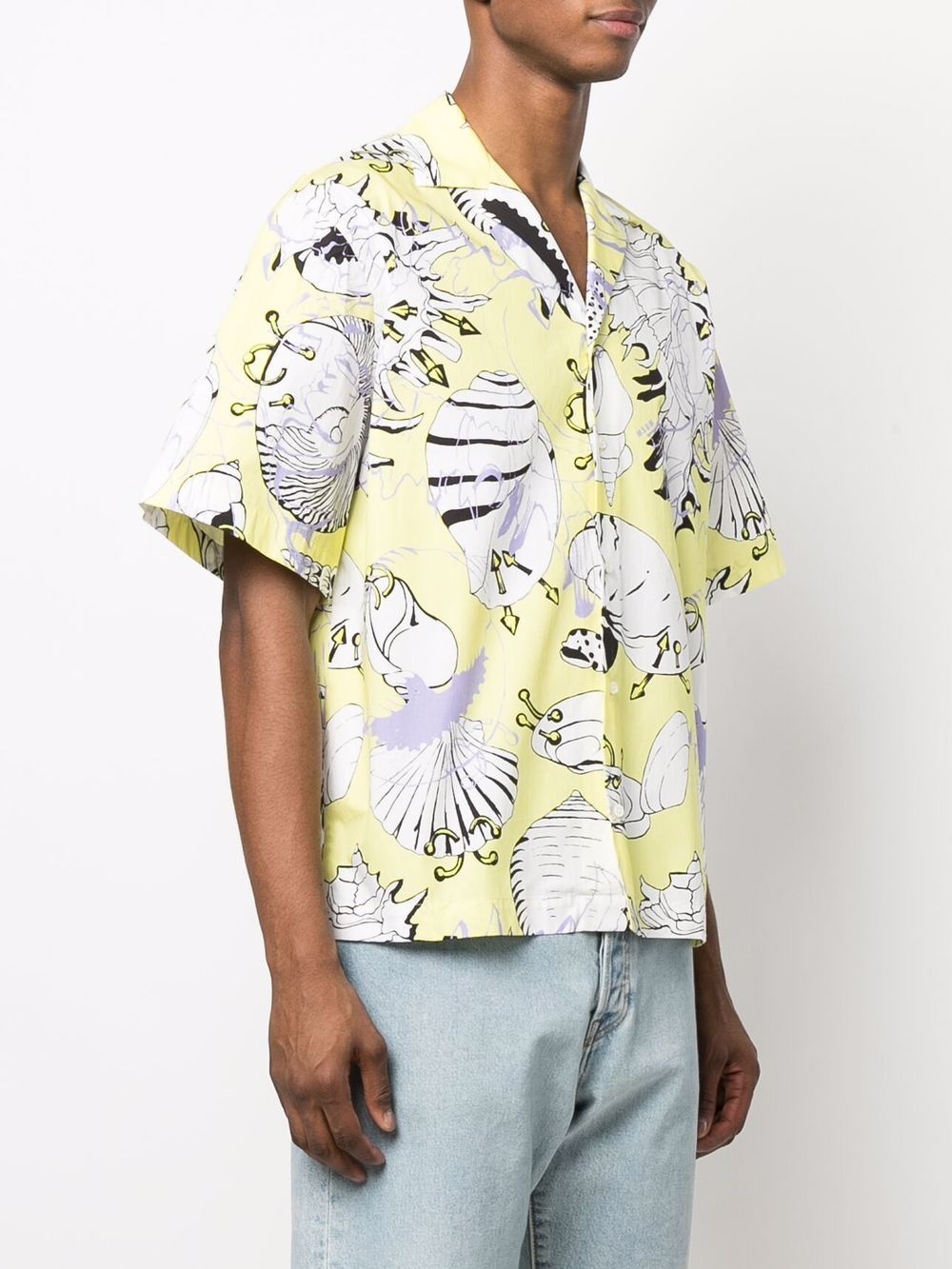 shell-print bowling shirt - 3