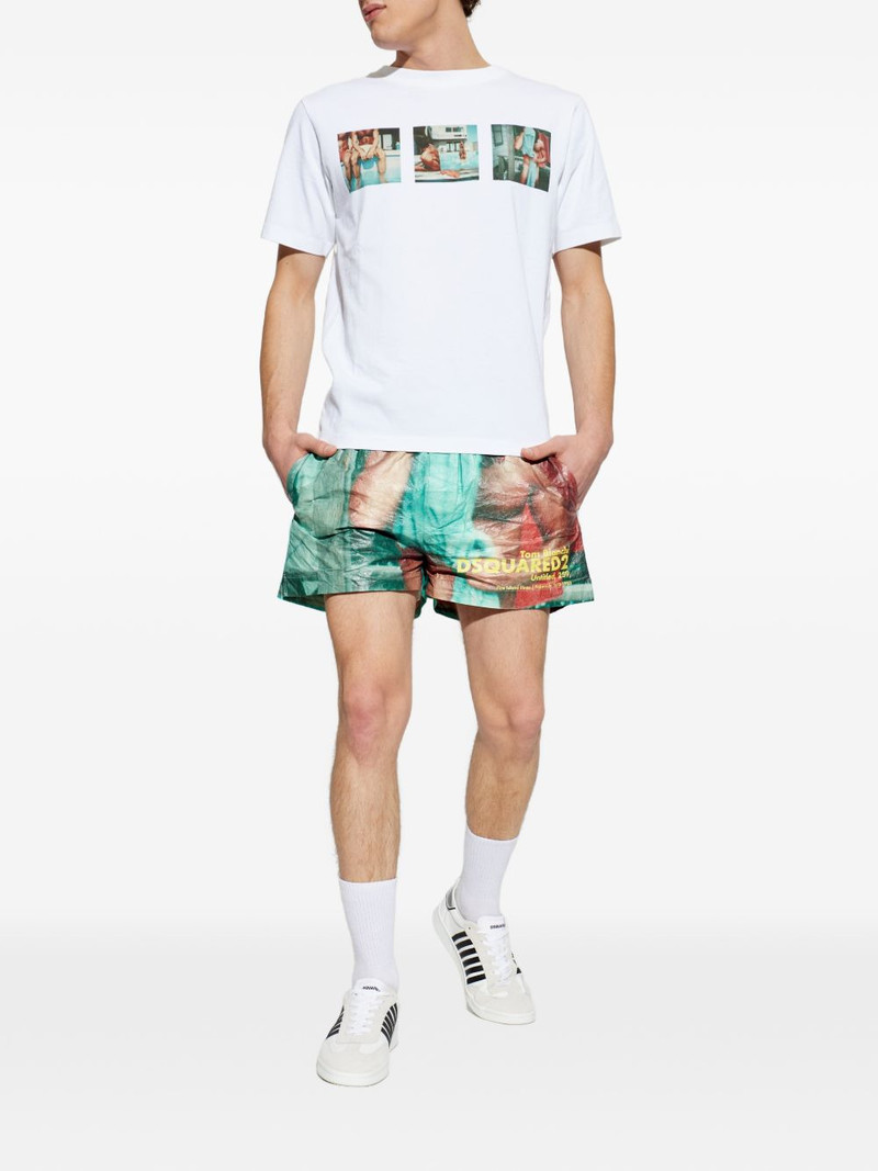 DSQUARED2 x Tom Bianchi graphic-print swim shorts outlook