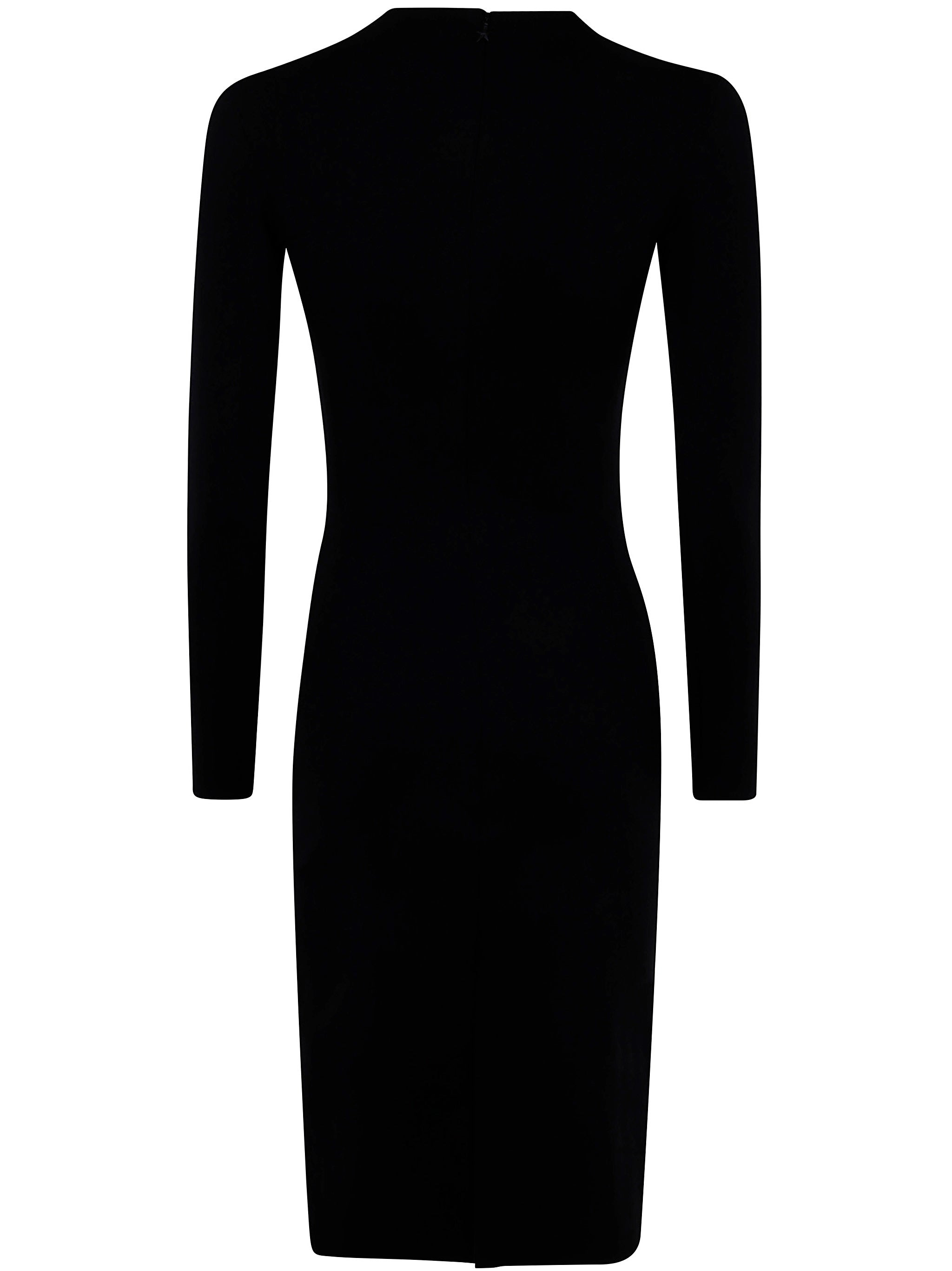 Mugler Women Deep Neck Fit Midi Dress - 7