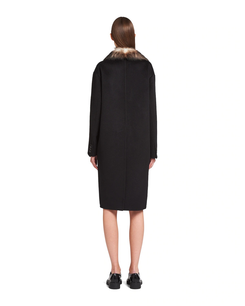 Single-breasted cashgora coat 4