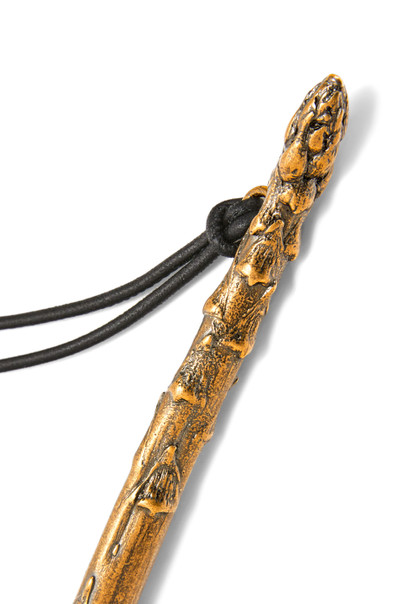 Loewe Asparagus pendant in calfskin and brass outlook