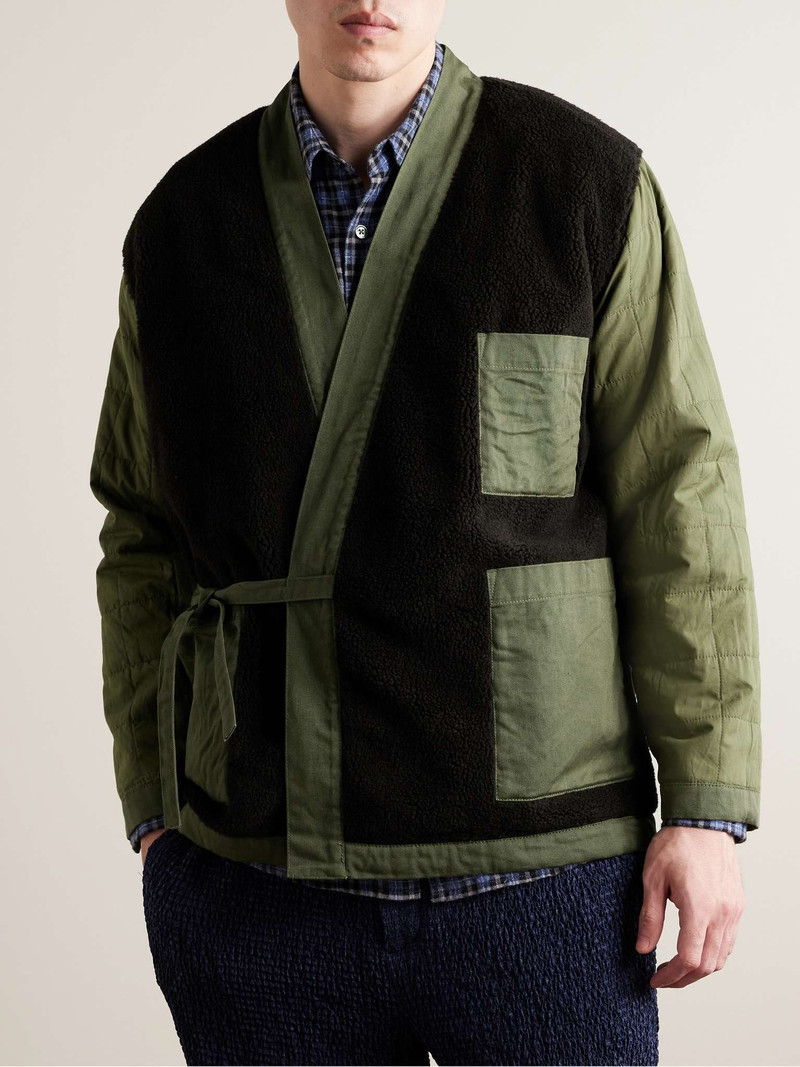 Kyoto Reversible Cotton-Twill and Recycled-Fleece Jacket 6