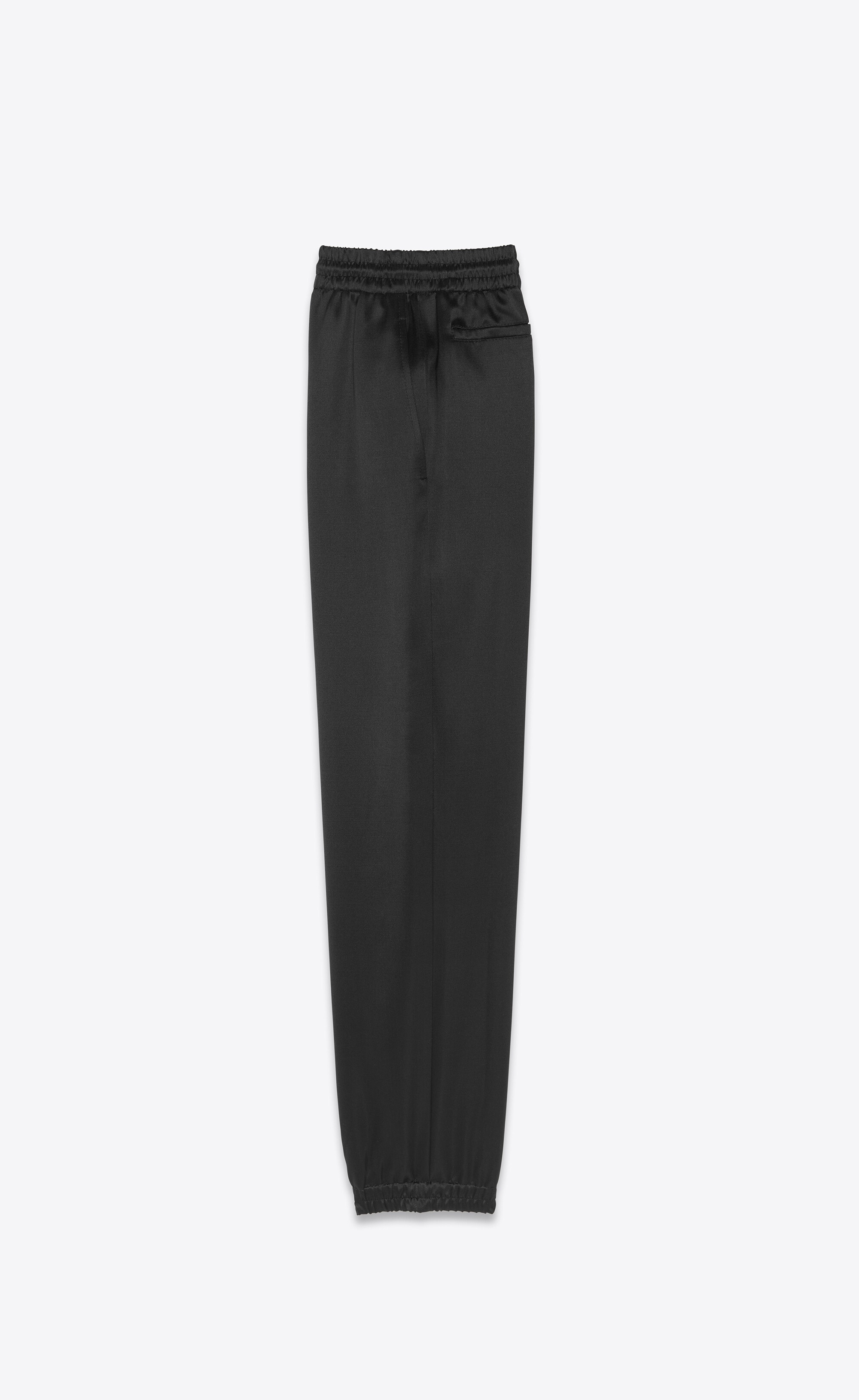 sweatpants in silk and wool satin - 3