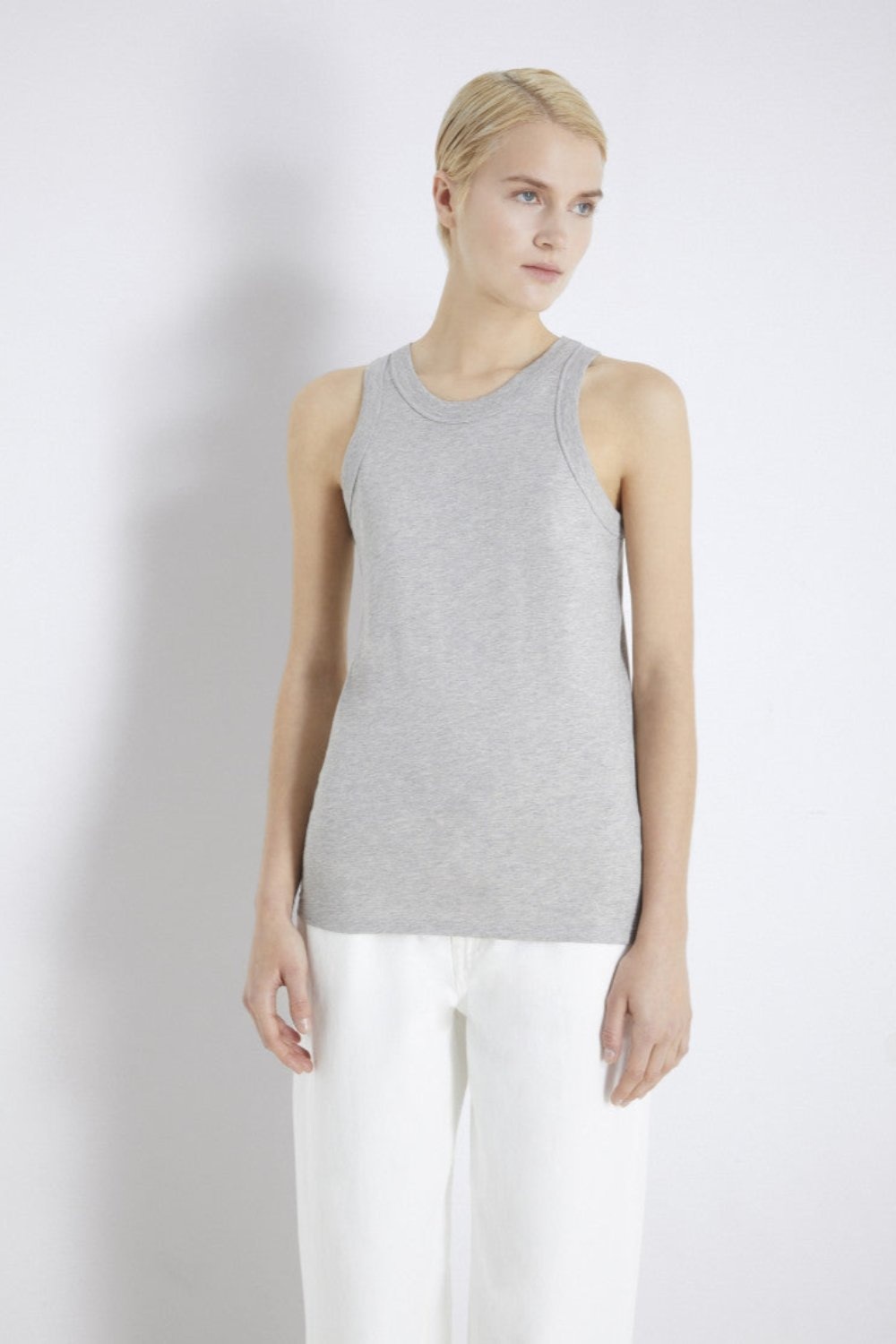 Poso Tank Top Grey Melange - 2
