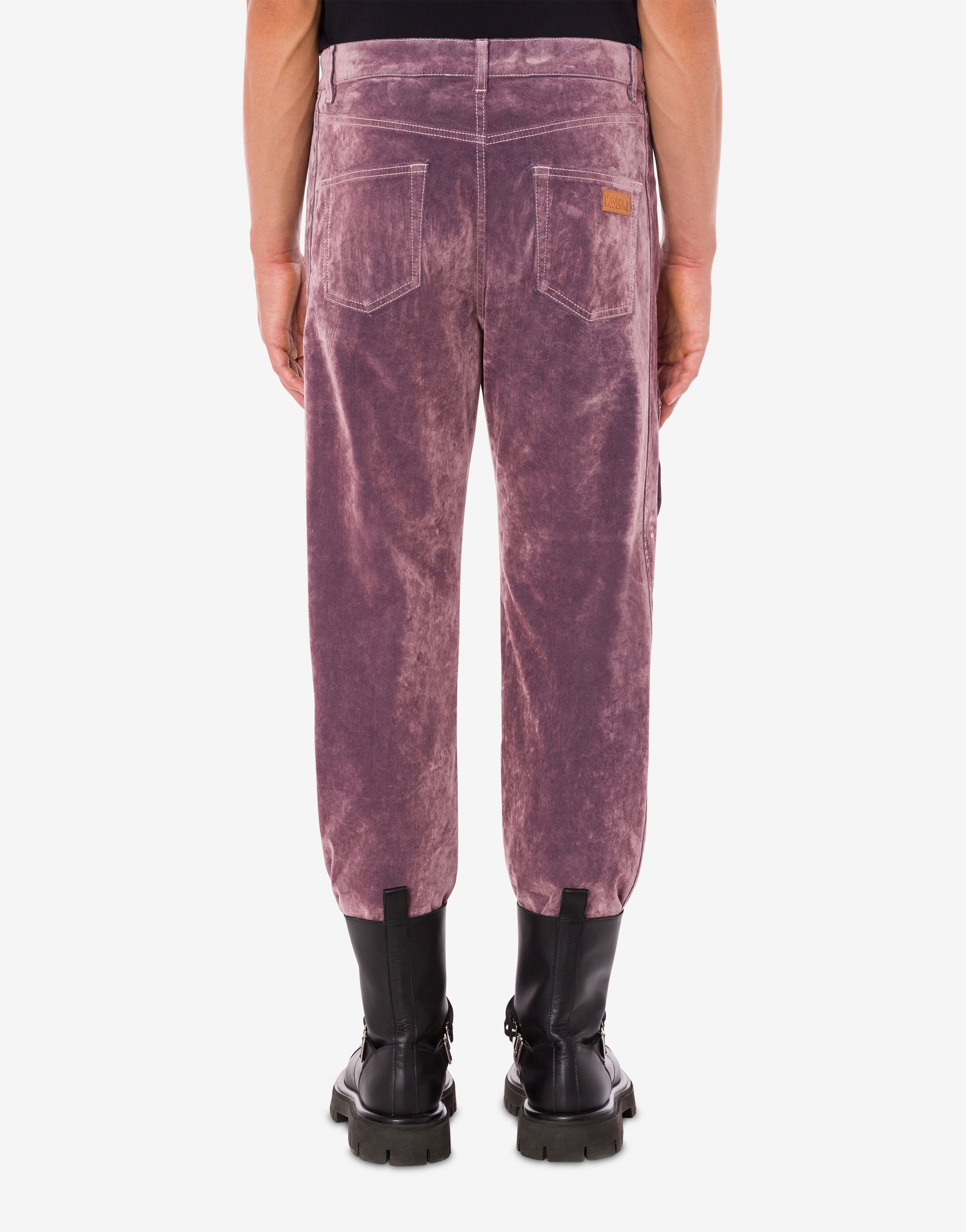 FLOCKED DENIM JEANS - 3