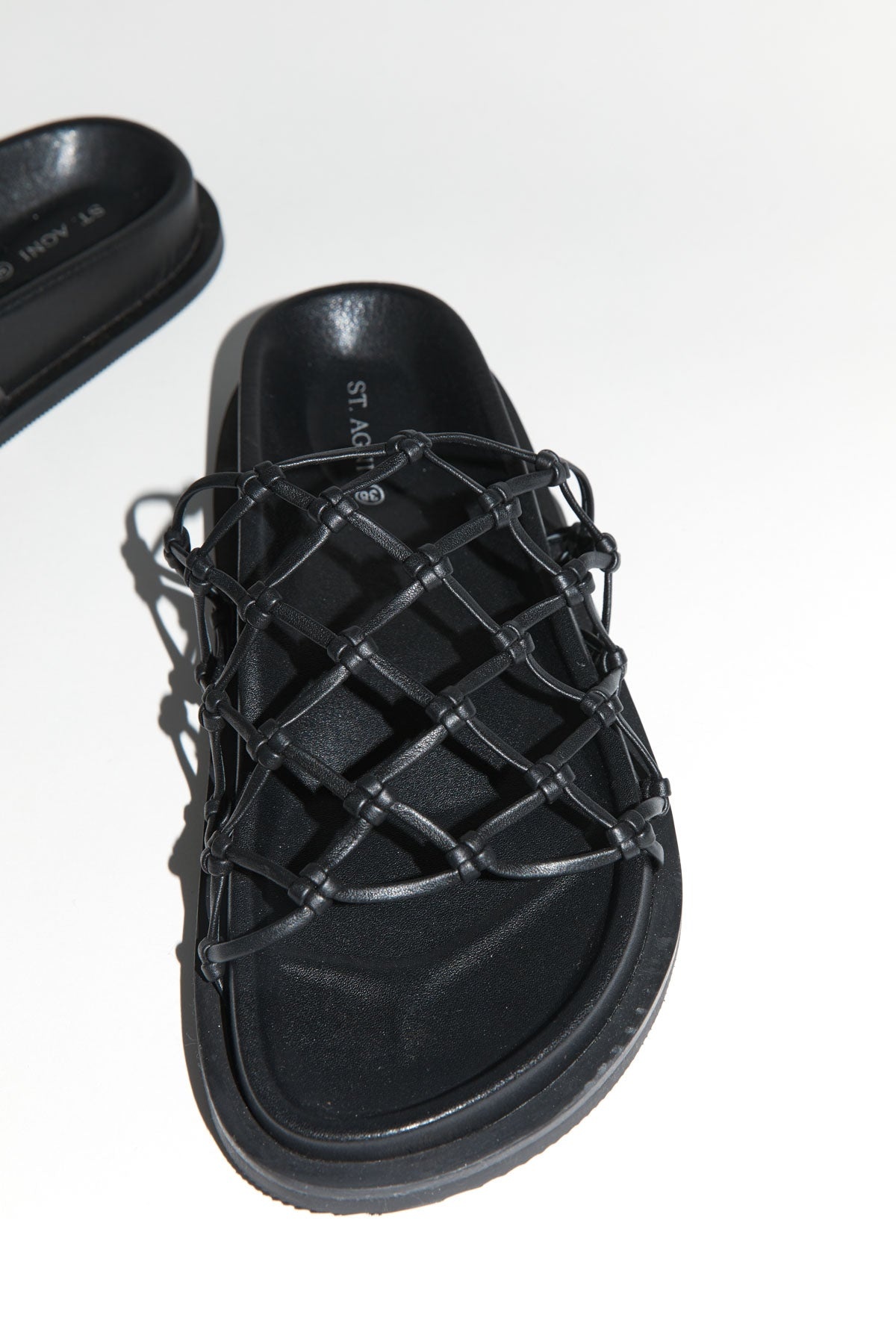 Macrame Gio Slide - Black - 2