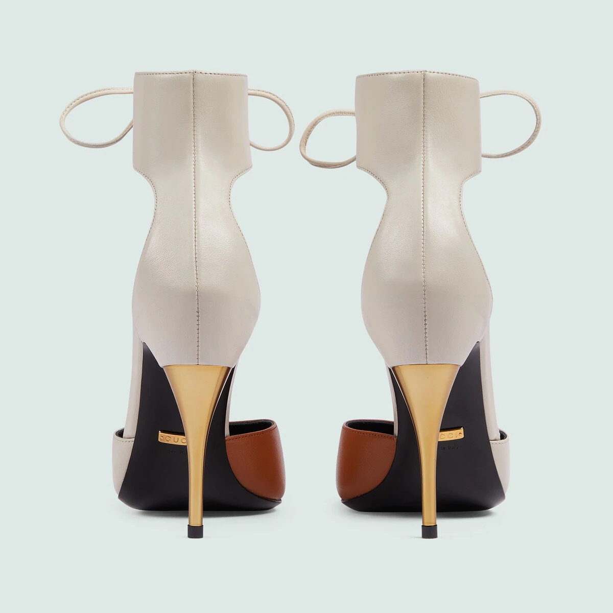 Women's high heel pump with ankle cuff - 4