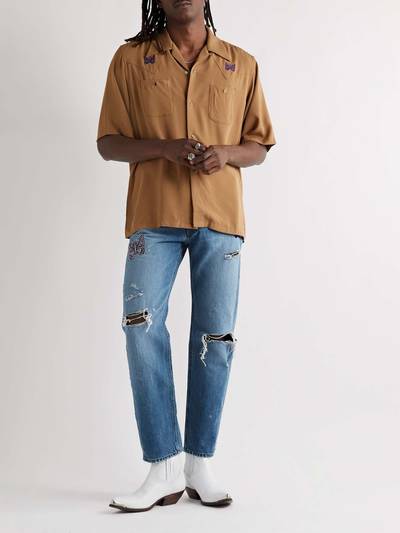 NEEDLES Straight-Leg Embellished Distressed Jeans outlook