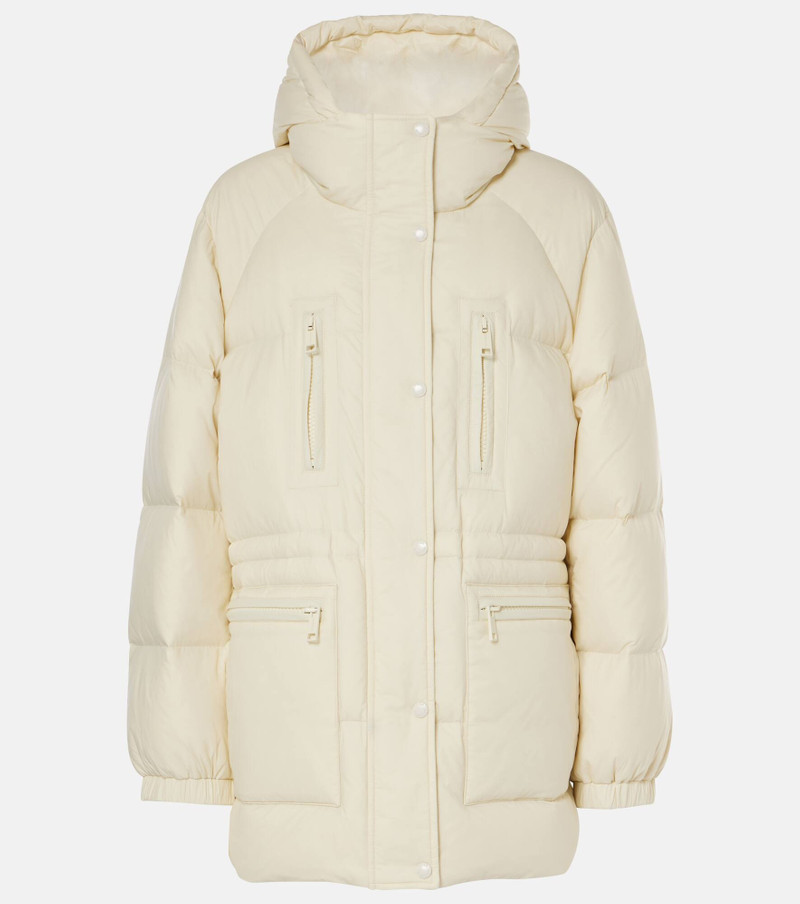 Shearling-trimmed down jacket 1