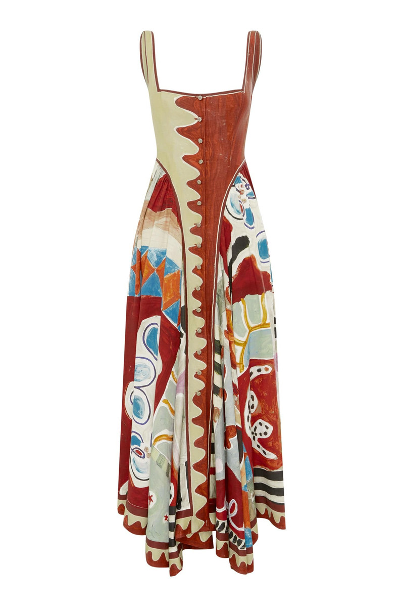 Michelle Square Neck Midi Dress 1