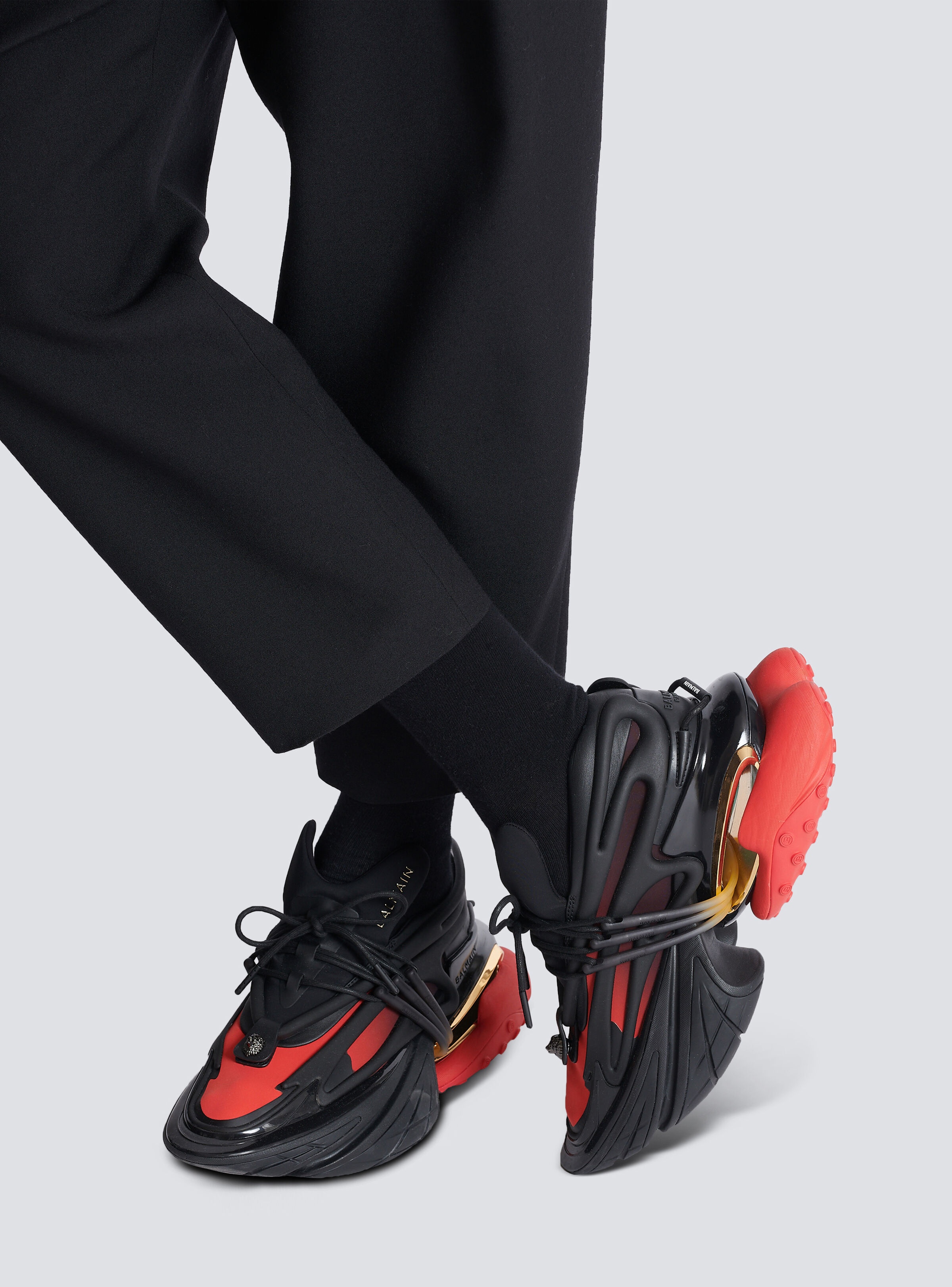 Unicorn low-top trainers in neoprene and leather - 9