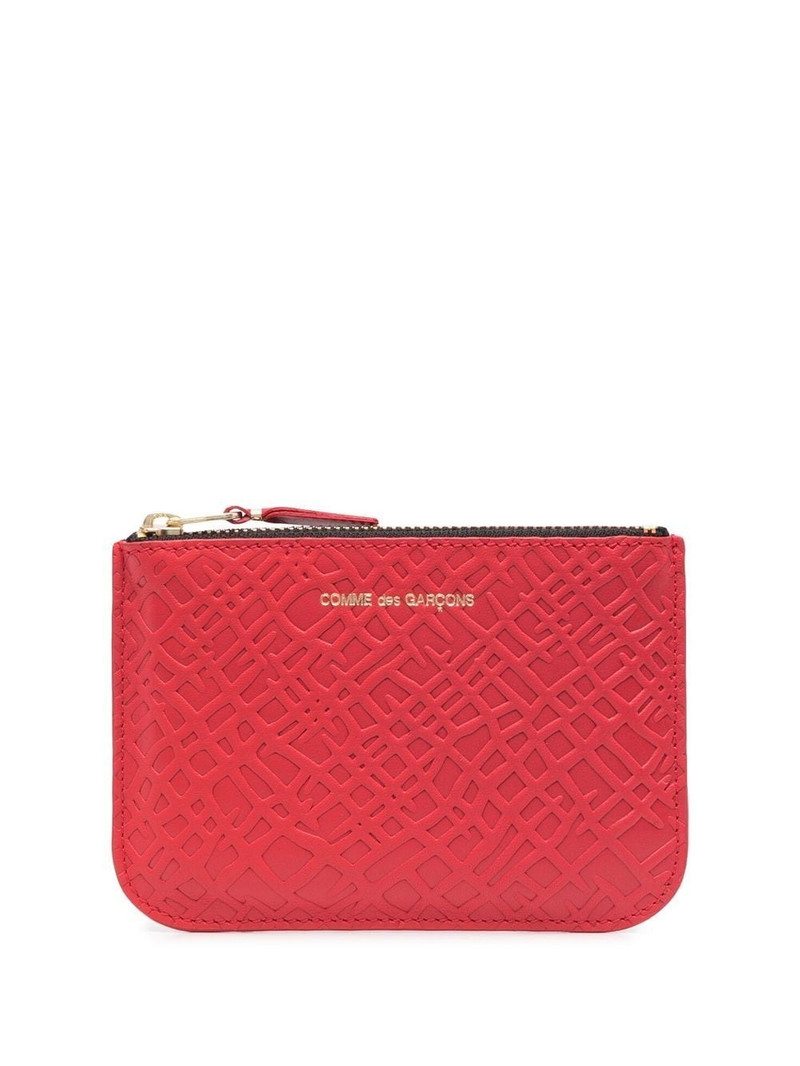 embossed leather wallet 1
