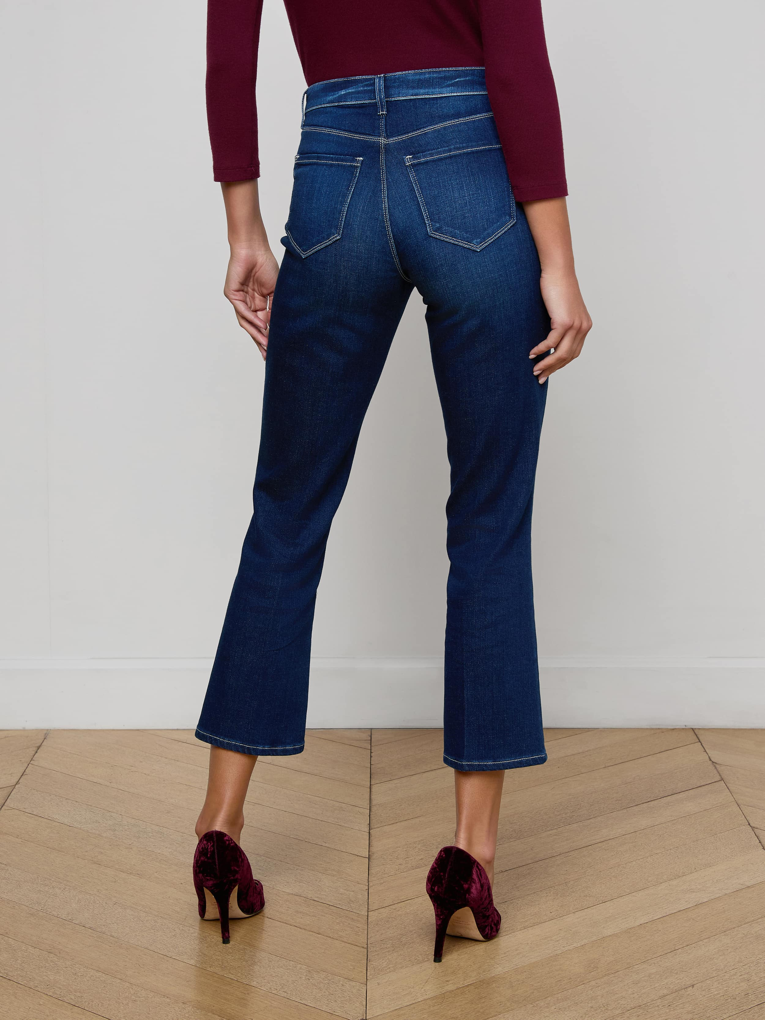 Noya Cropped Slim Flare Jean - 5