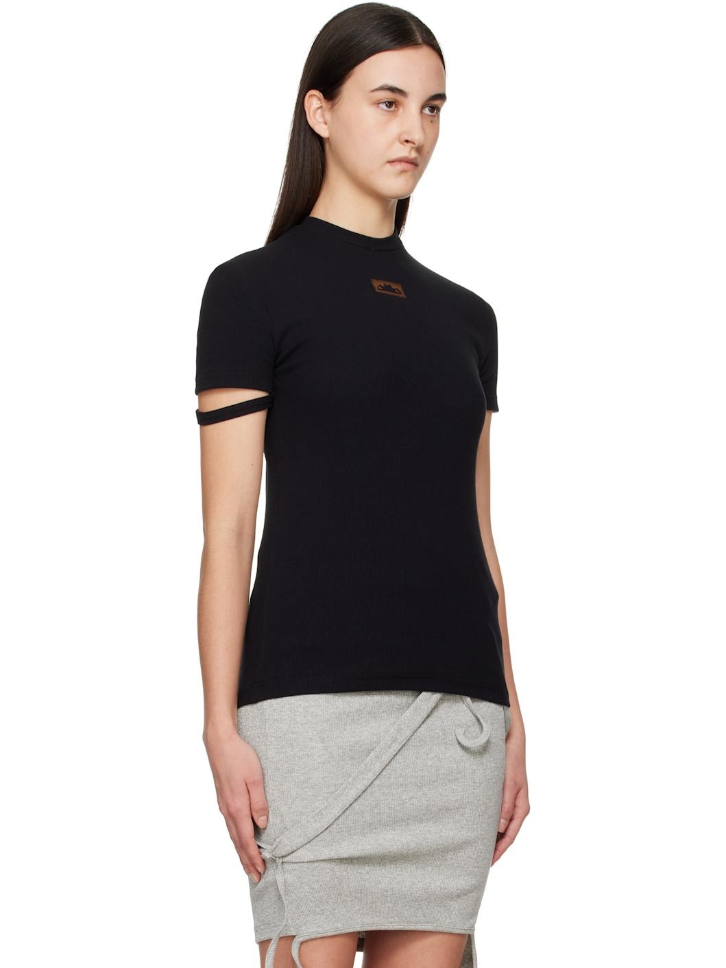 Black Rib T-Shirt - 2