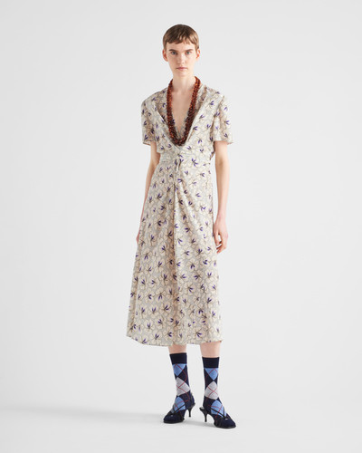 Prada Printed pongee dress outlook