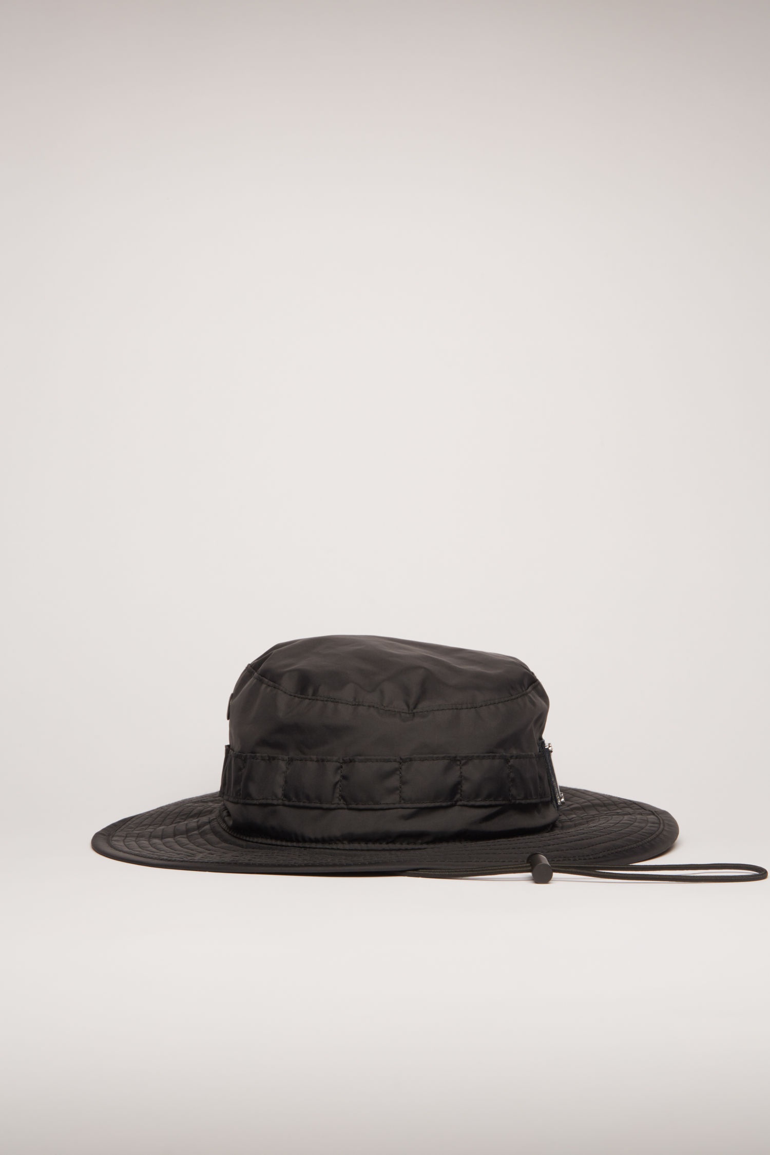 Logo plaque bucket hat black - 1