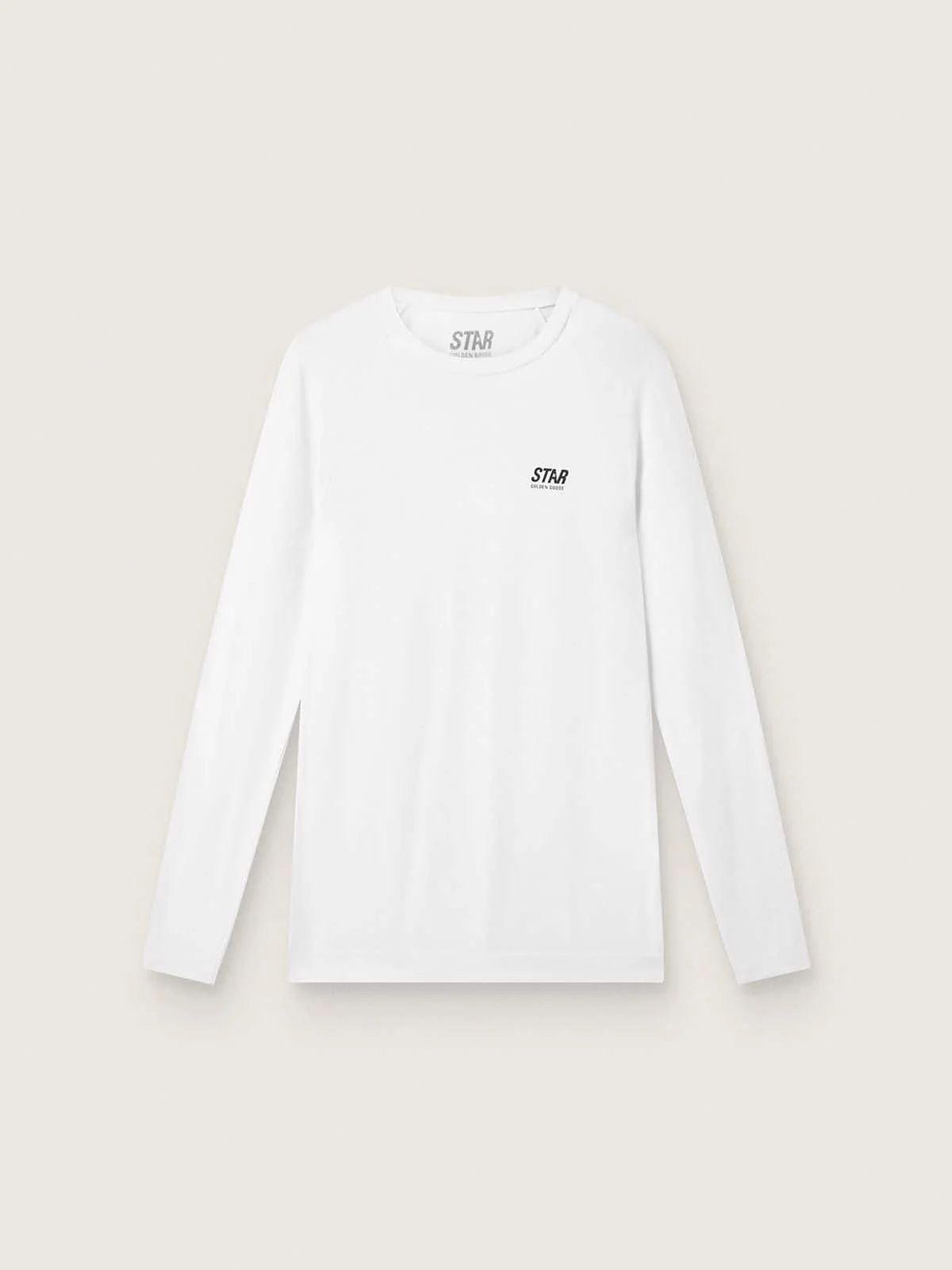 Men's white long-sleeve sports top - 1