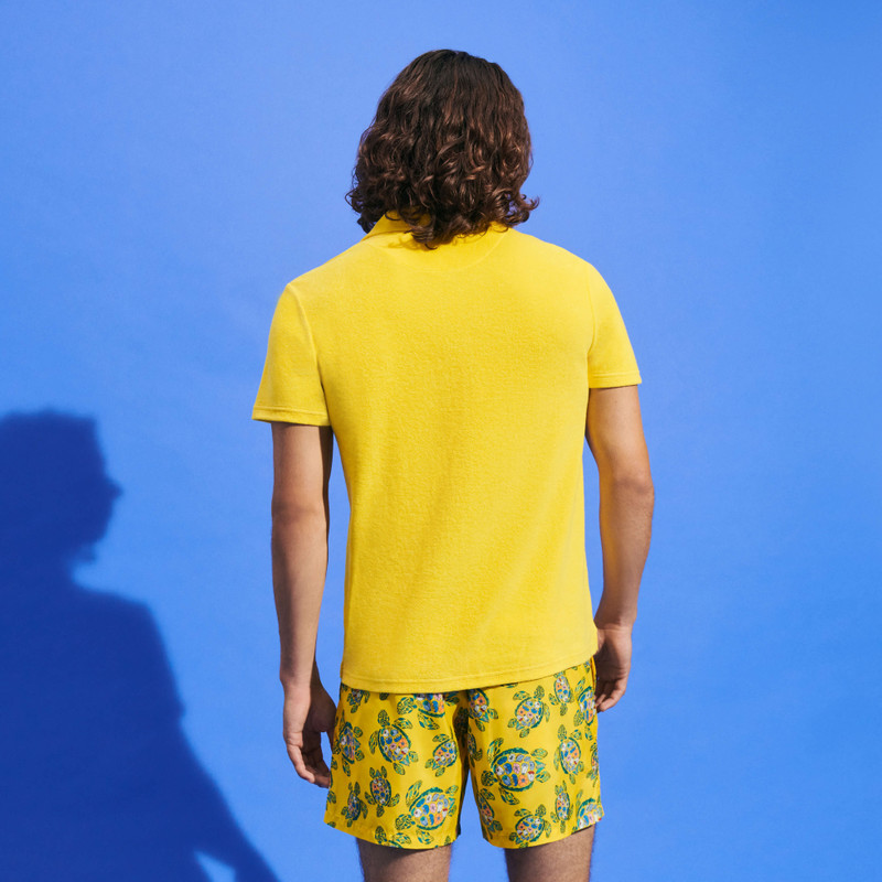 Men Organic Cotton Terry Polo Solid 4