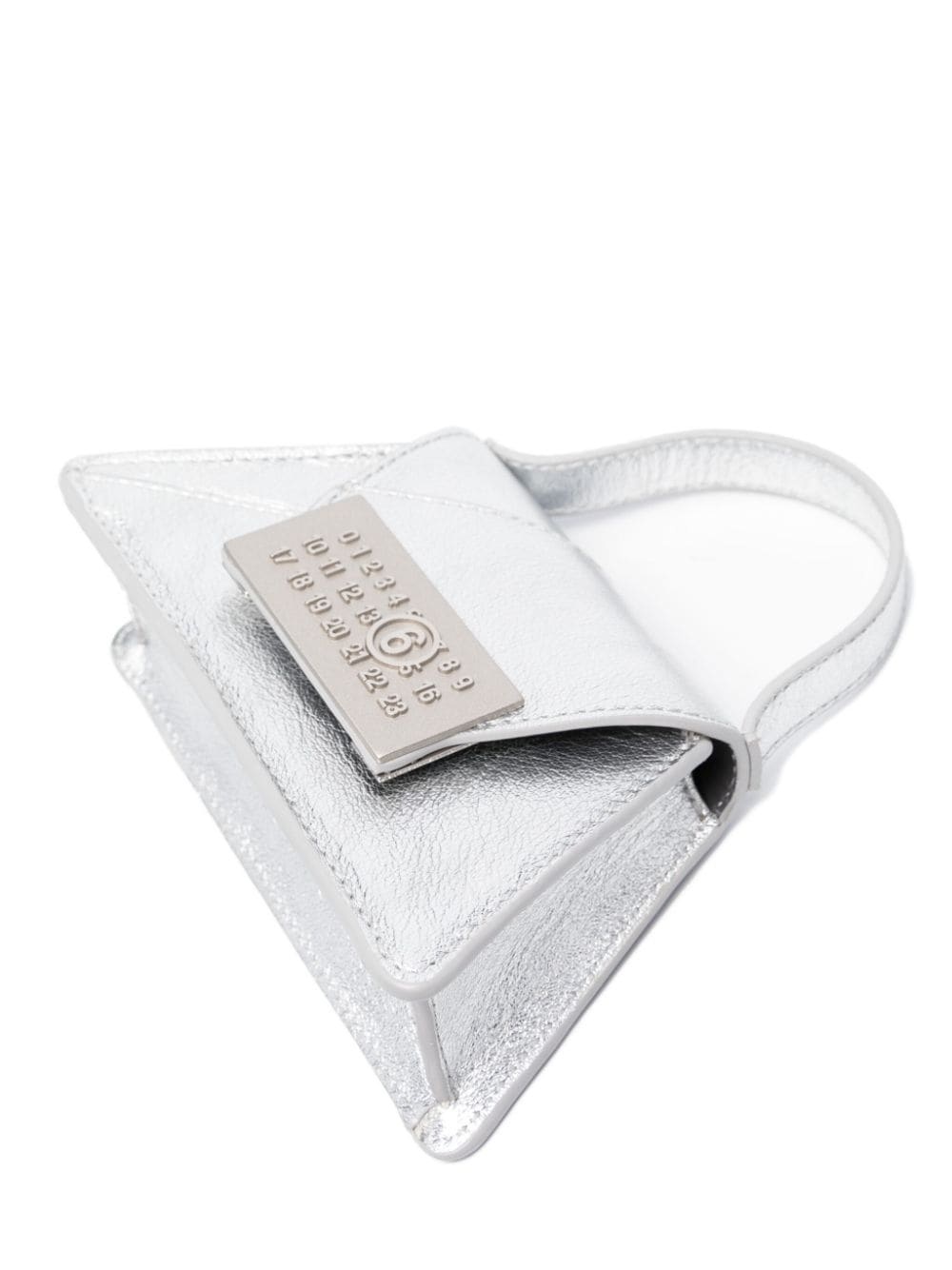 Signature numbers-motif metallic mini bag - 4