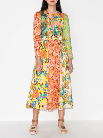 Zimmermann Estelle spliced floral mix dress outlook