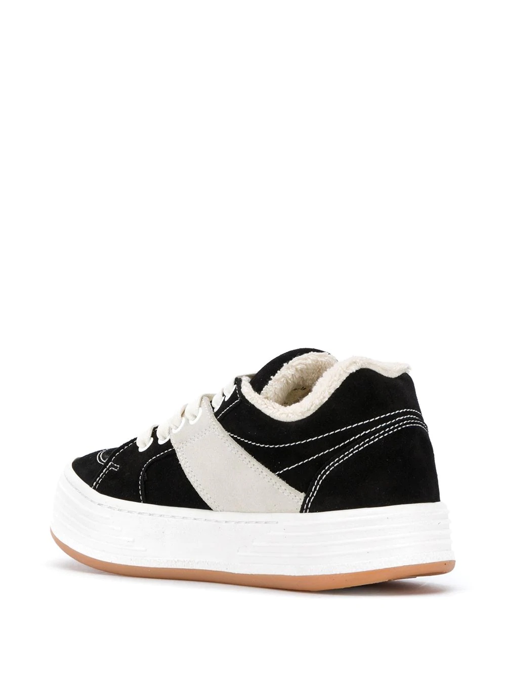 logo-print low-top sneakers - 3