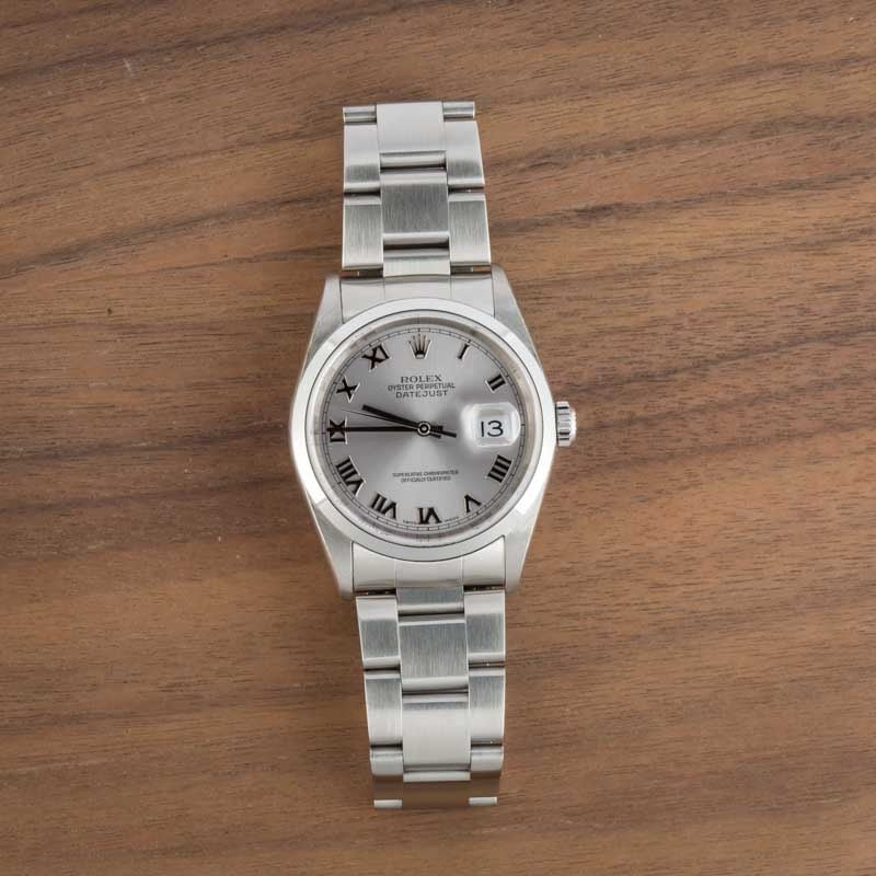 Rolex Datejust 36 Ref 16200 Silver Roman Dial - 6