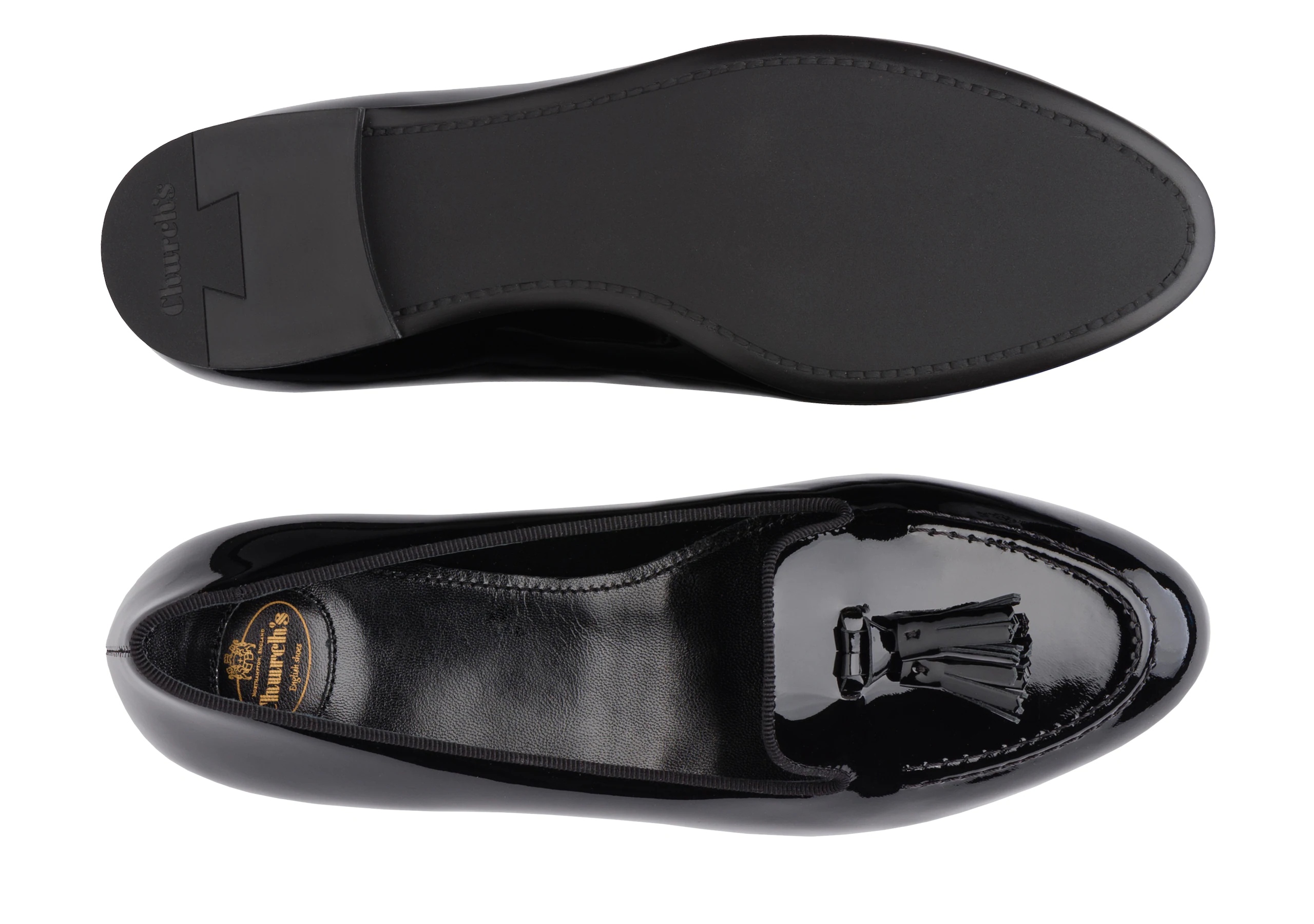 Nina
Patent Leather Tassel Loafer Black - 3