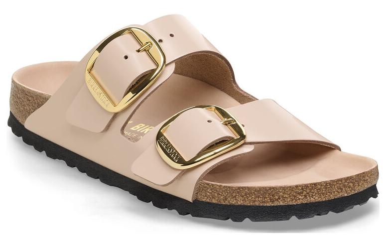 (WMNS) Birkenstock Arizona Big Buckle Nubuk Leather Narrow Fit 'Soft Pink' 1026553 - 2