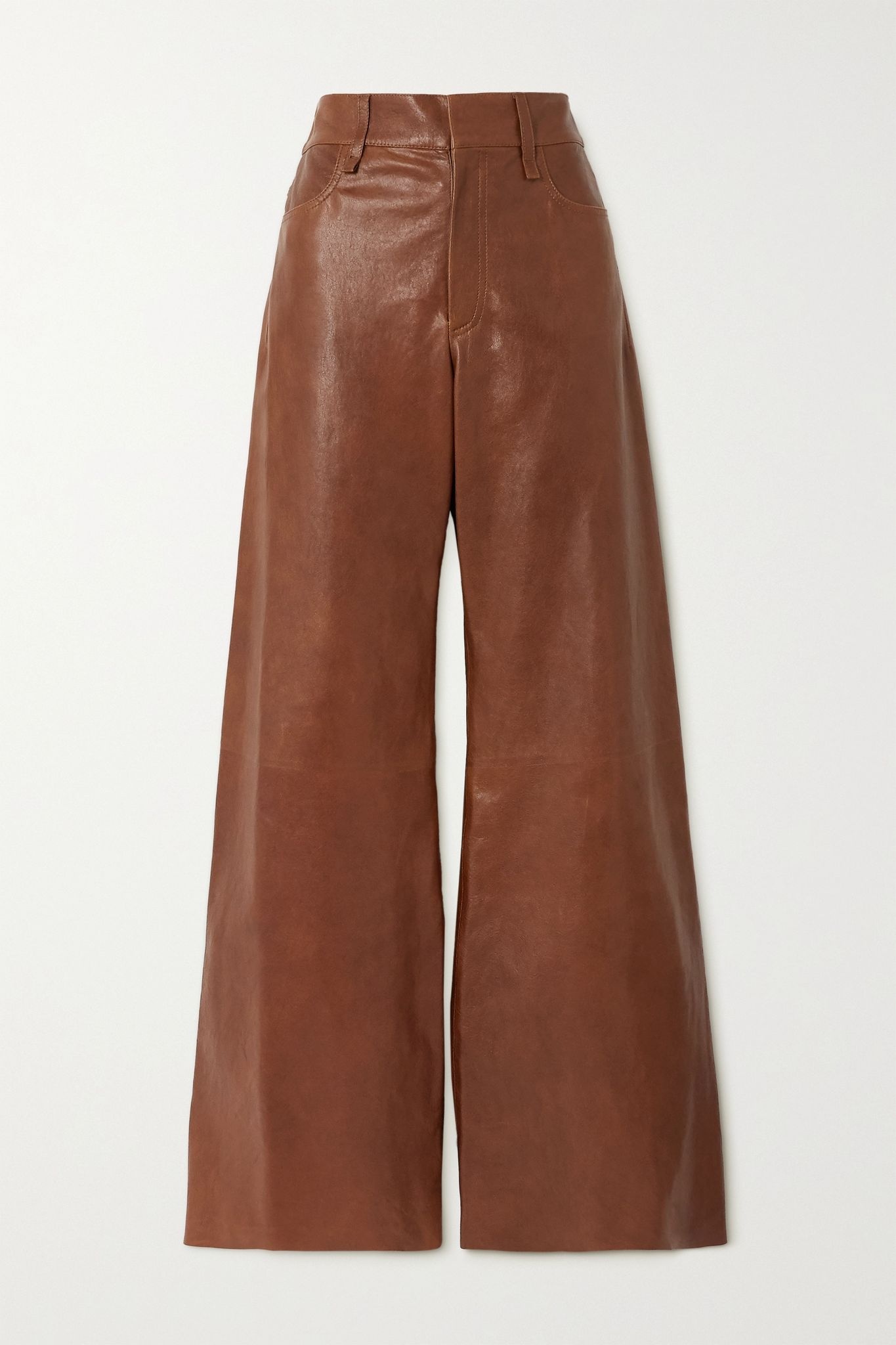 Leather flared pants - 1