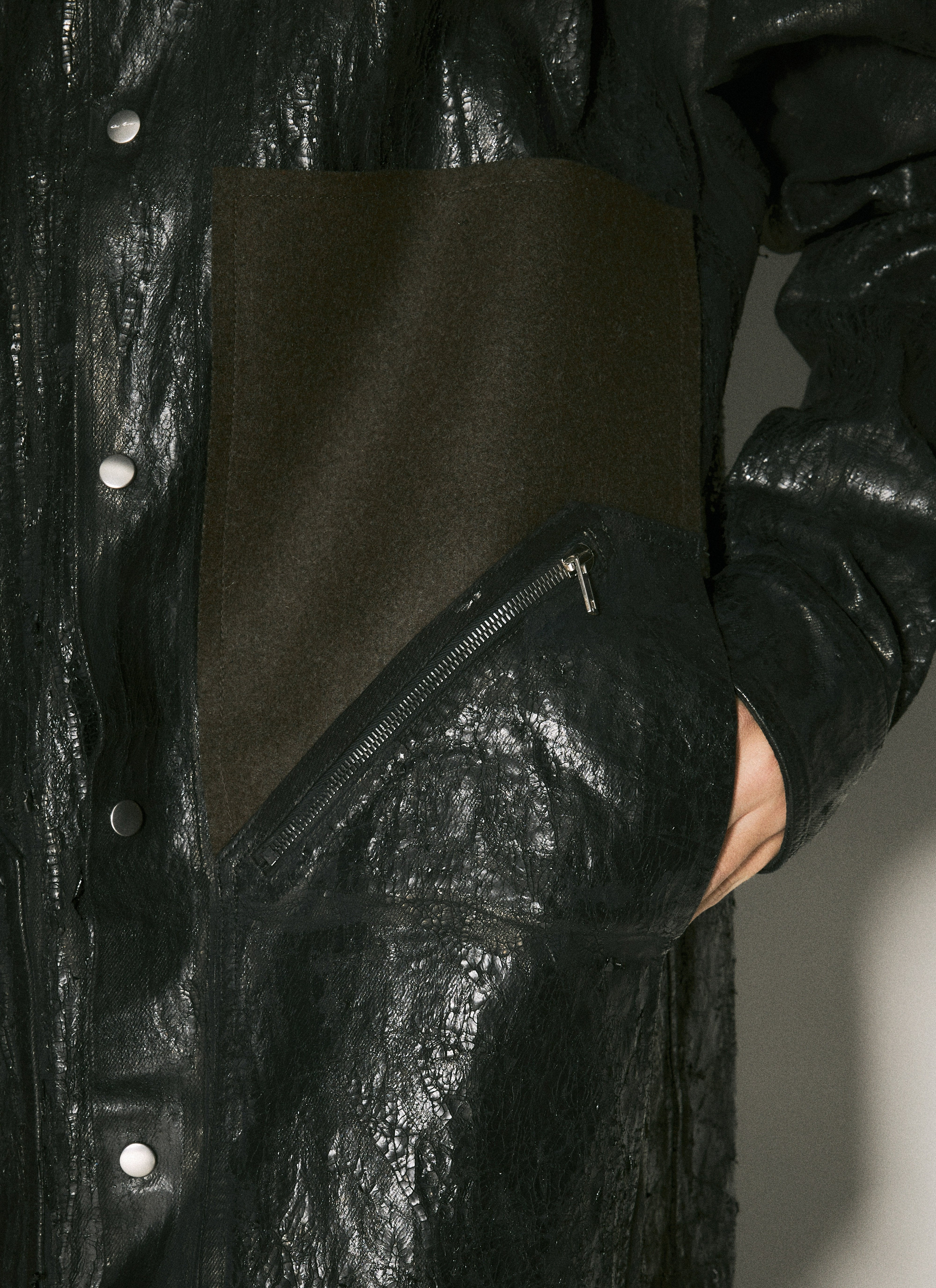 Rick Owens Men Distressed Denim Jacket - 6