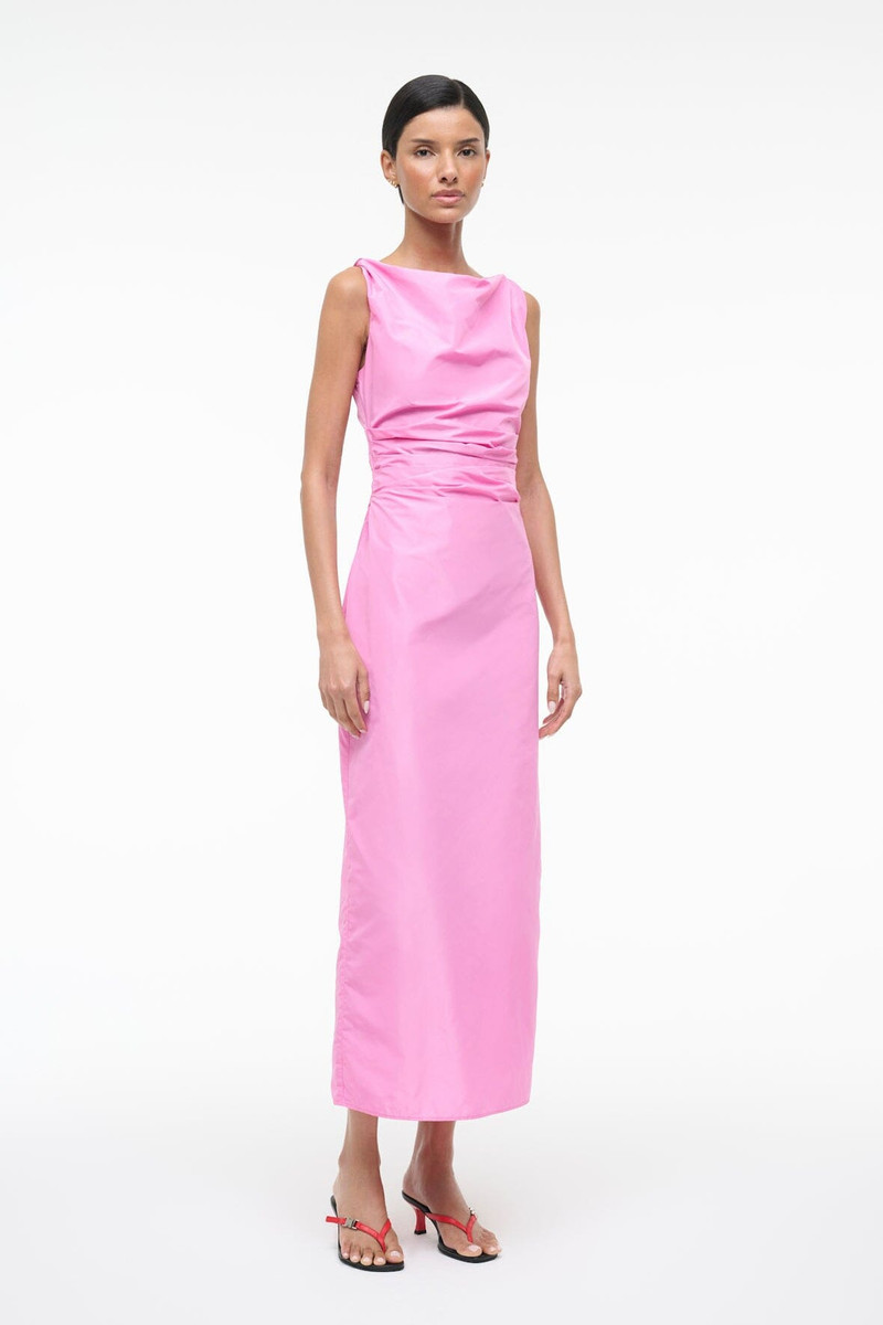 STAUD STAUD FLYNN KITTEN HEEL BLACK RED ROSE outlook