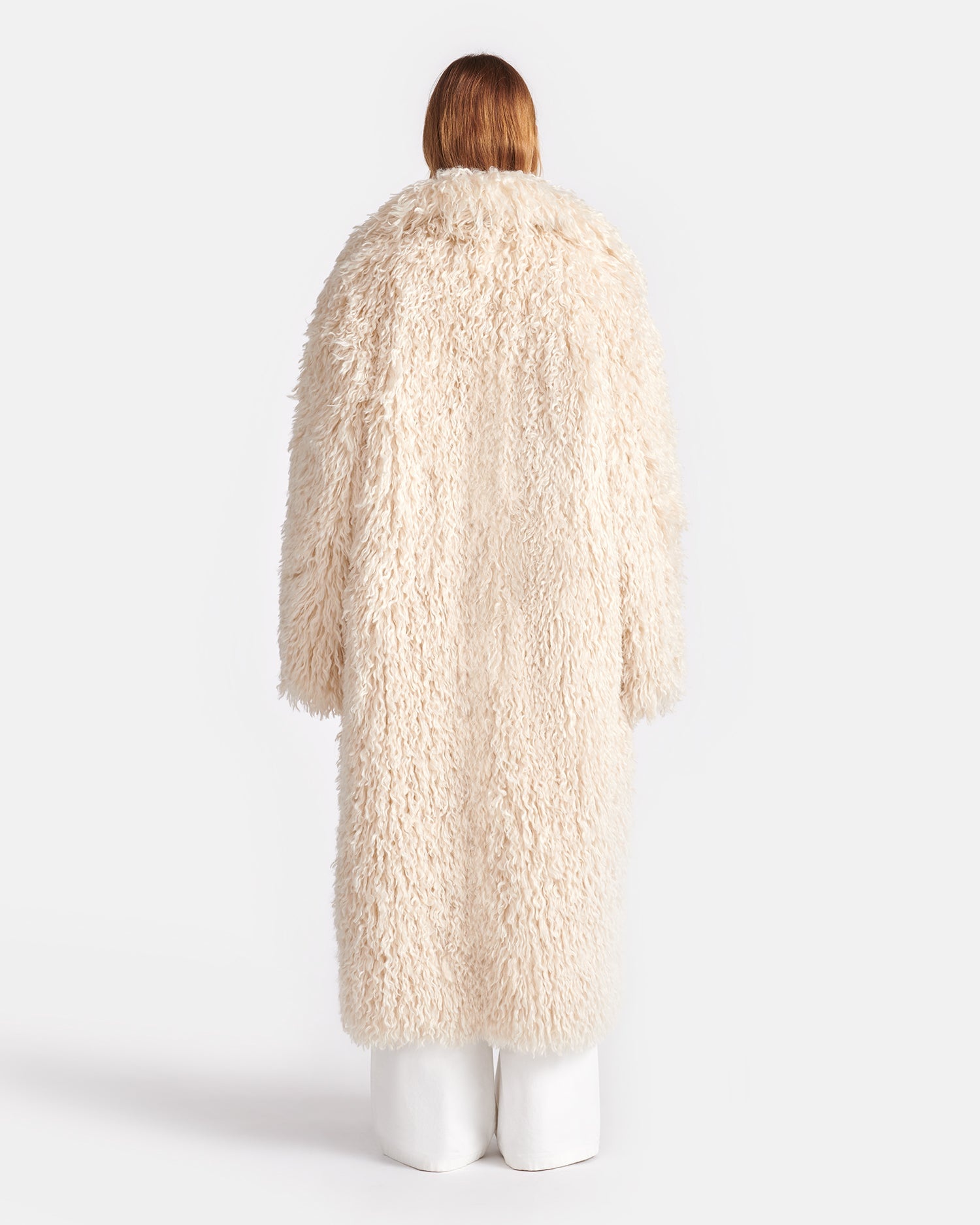 Faux Racka Fur Coat - 4