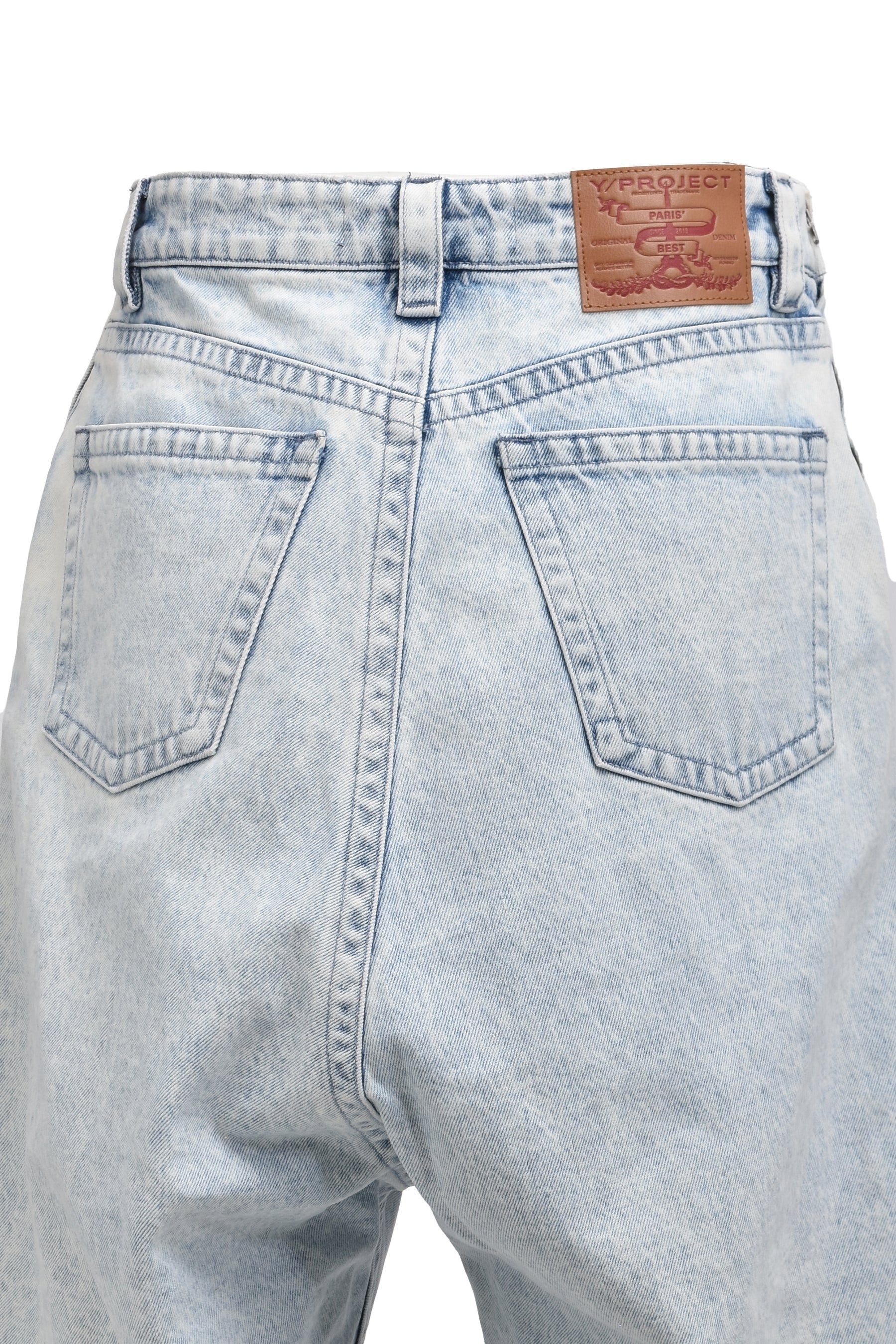 SHOUFFLE DENIM SHORTS / ICE BLU/PNK FLOCK - 5