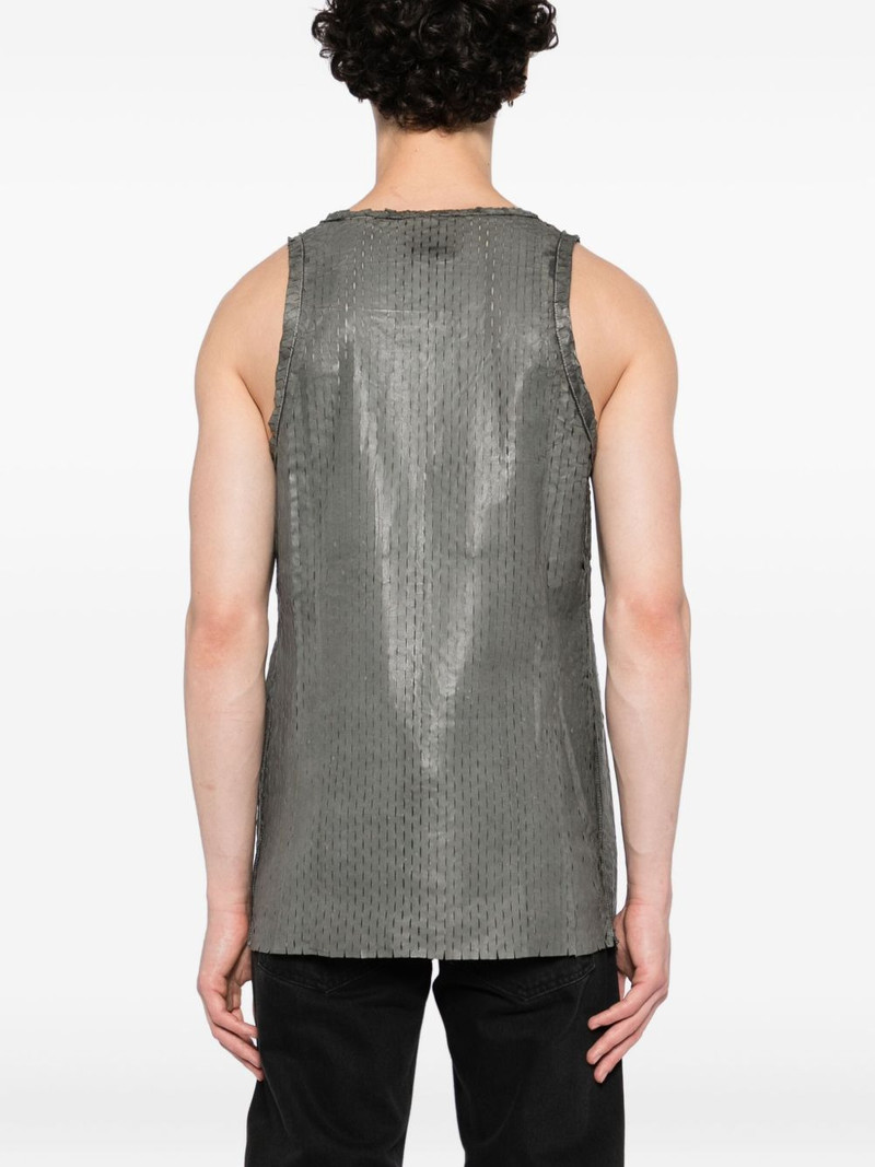 perforated leather tank top 4