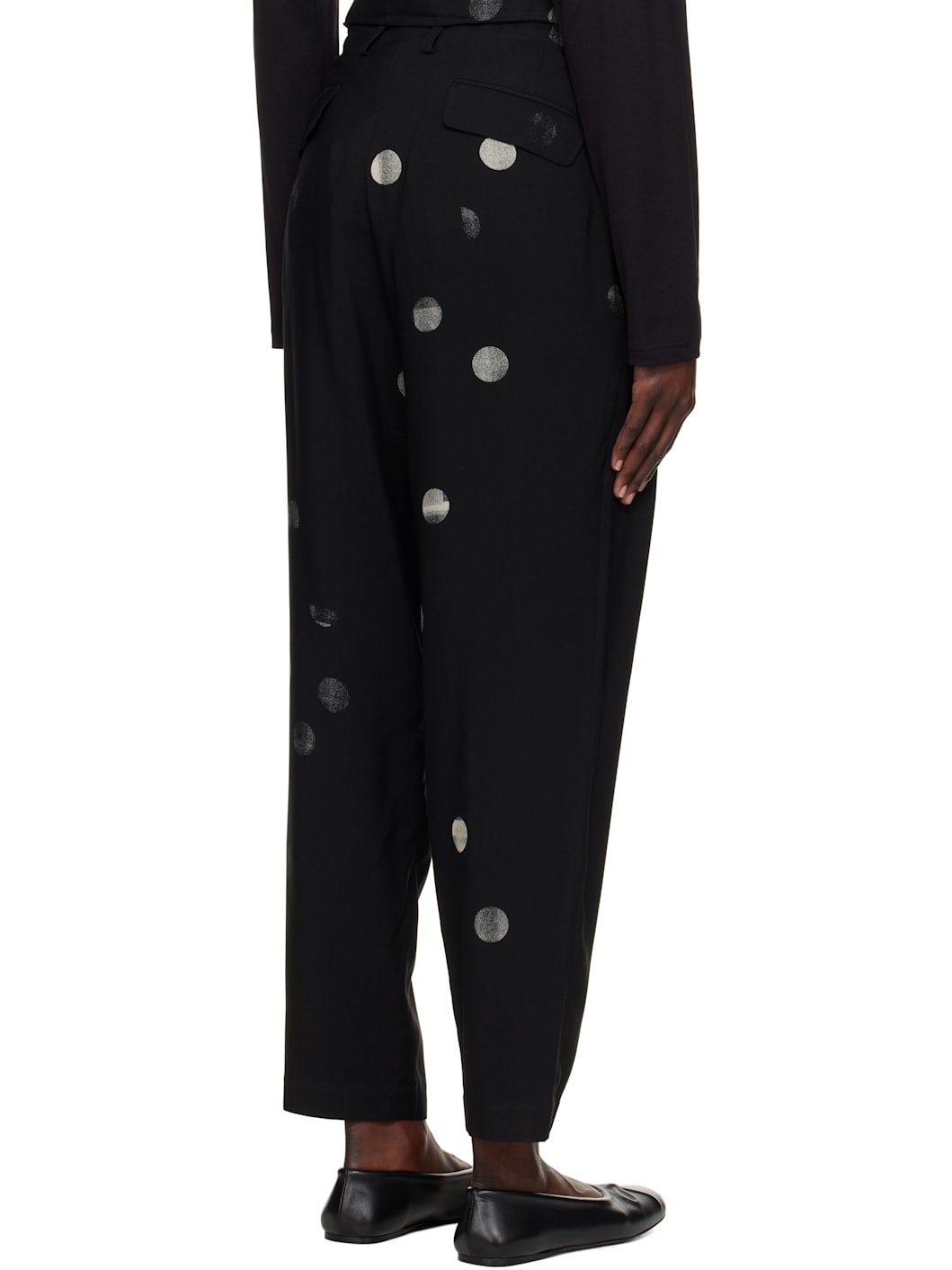 Black U-High Waist Trousers - 3