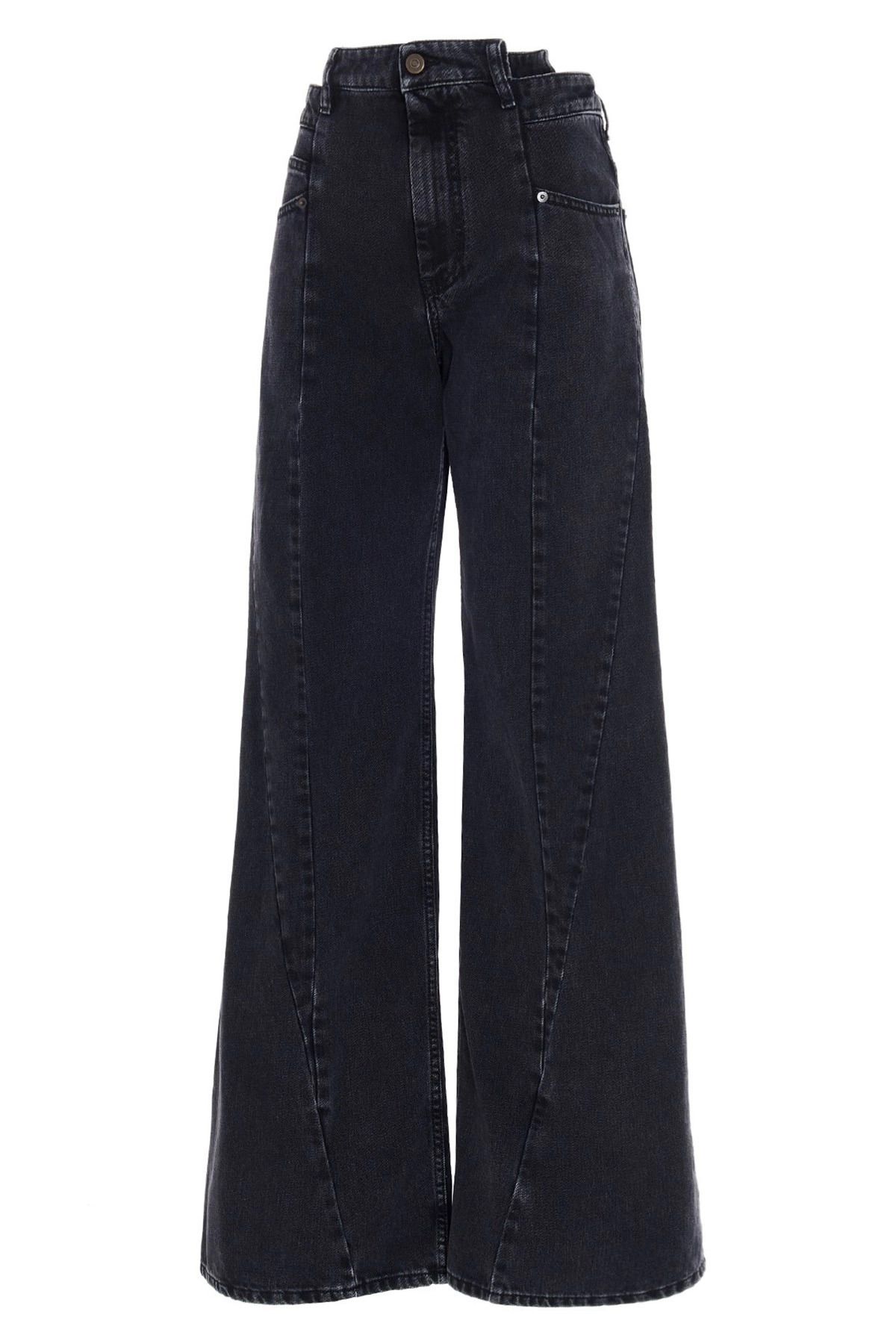 Jeans asymmetrical waist - 3
