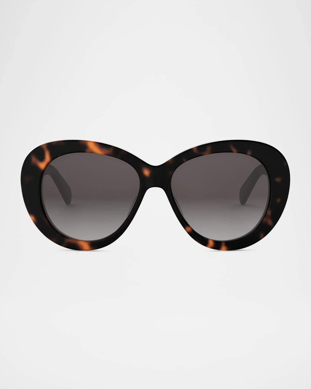 Triomphe Logo Oval Acetate Sunglasses - 1