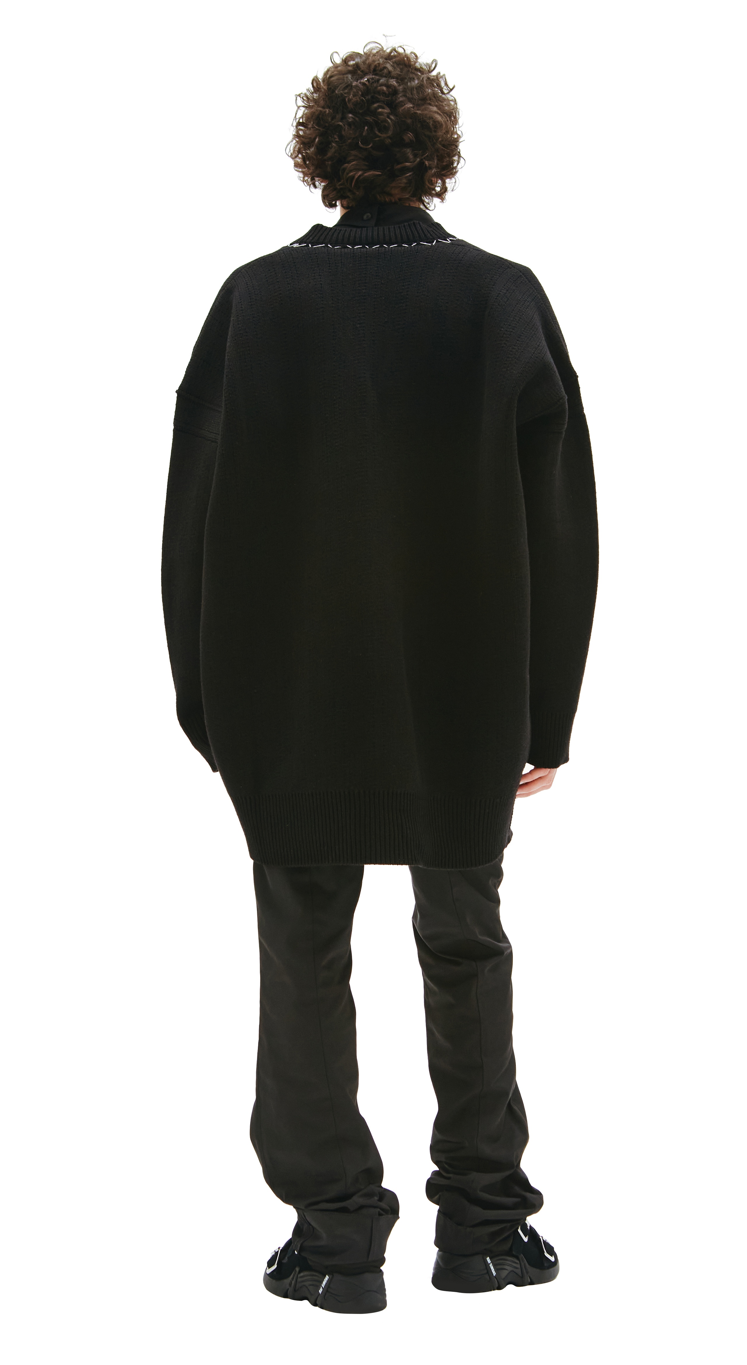 V-NECK OVERSIZE SWEATER - 3