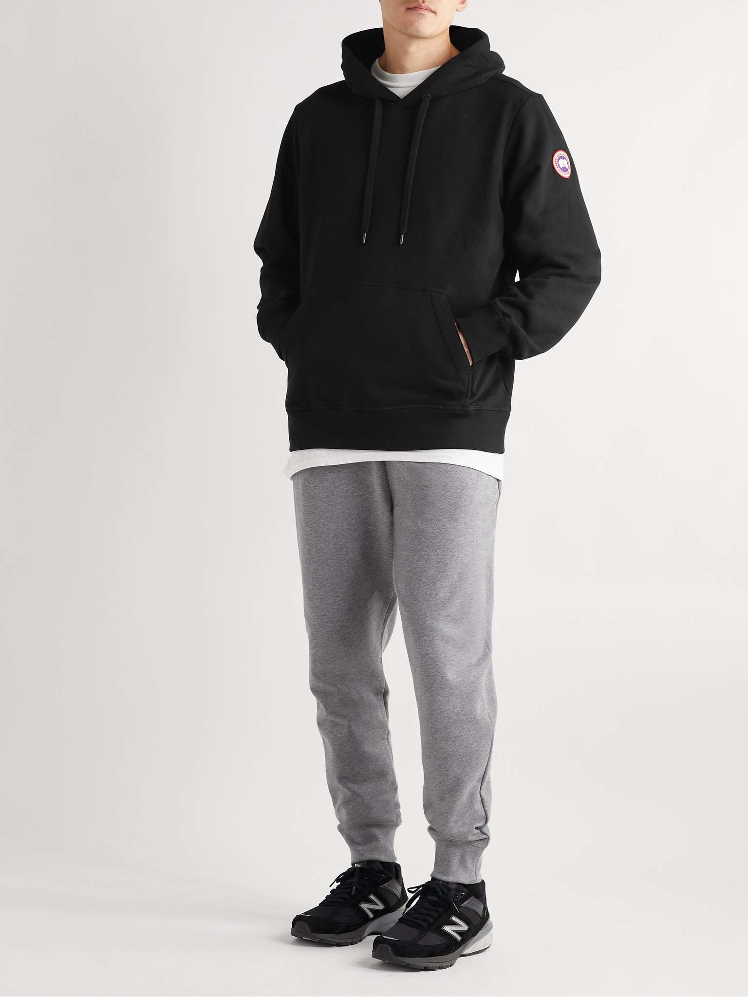 Huron Logo-Appliquéd Organic Cotton-Jersey Hoodie - 2