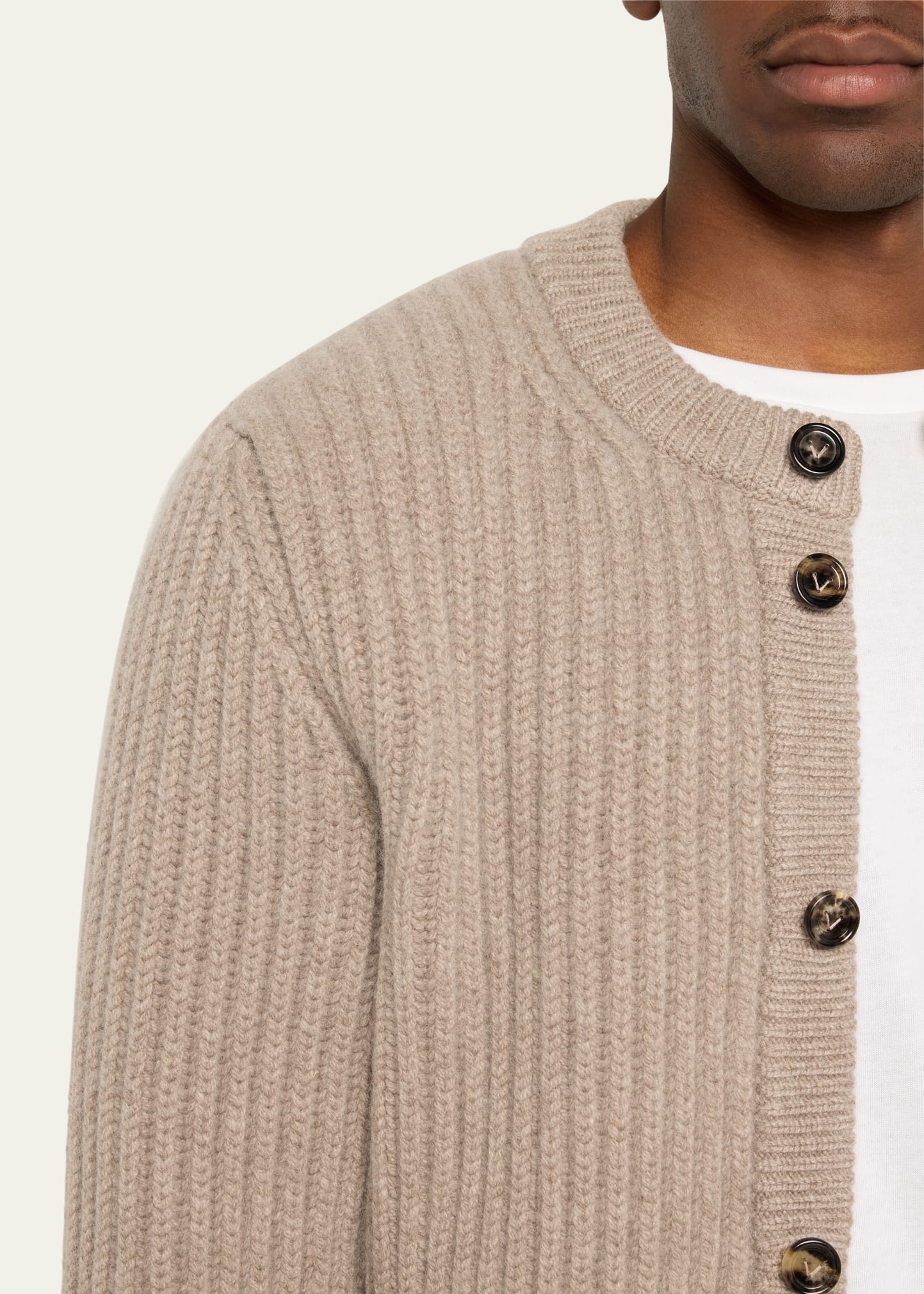Men's Wool-Cashmere Cardigan - 5