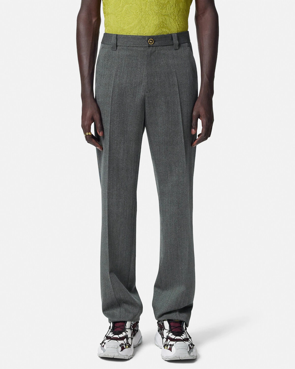 Mouliné Wool Pants - 4